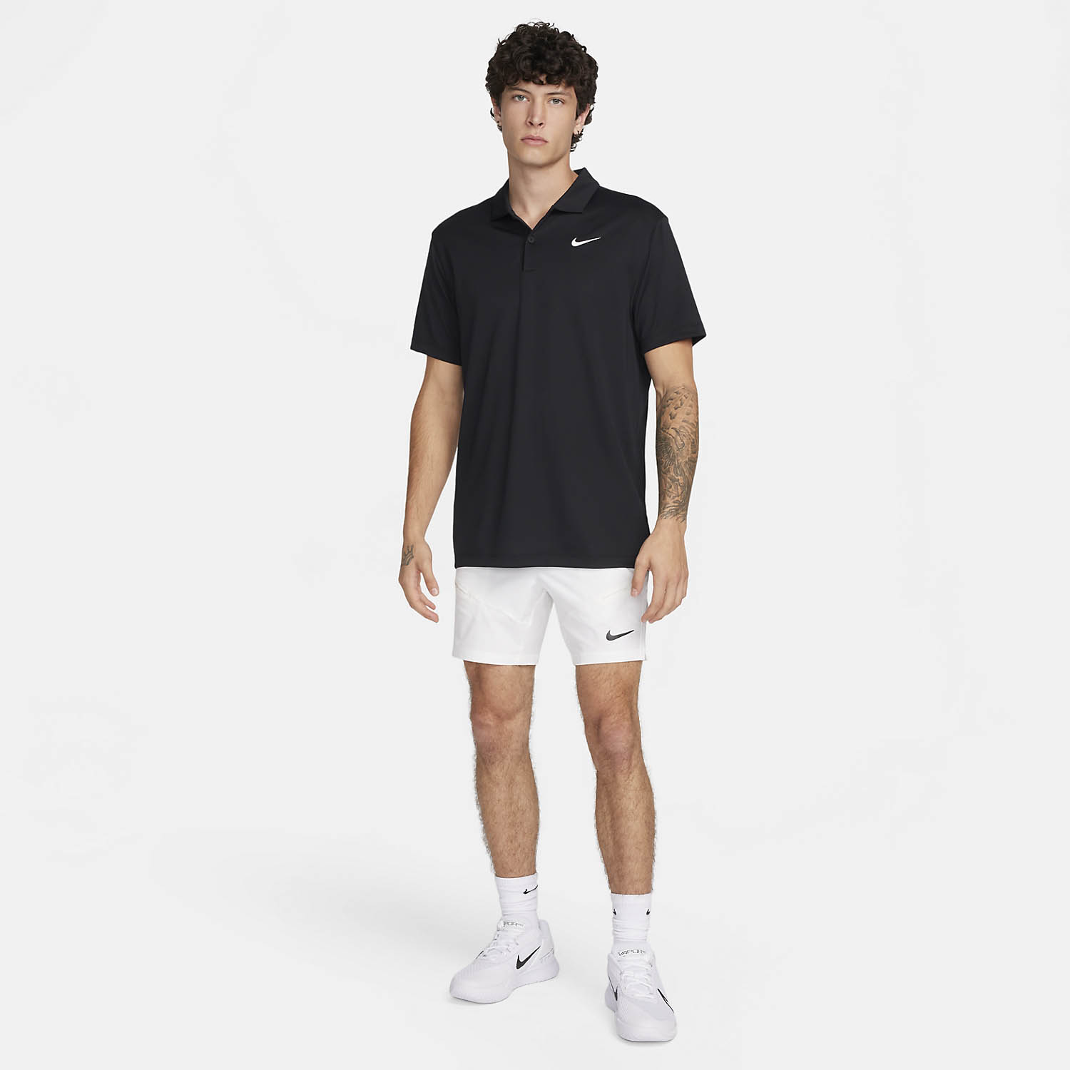 Nike Court Advantage 7in Shorts - White/Black