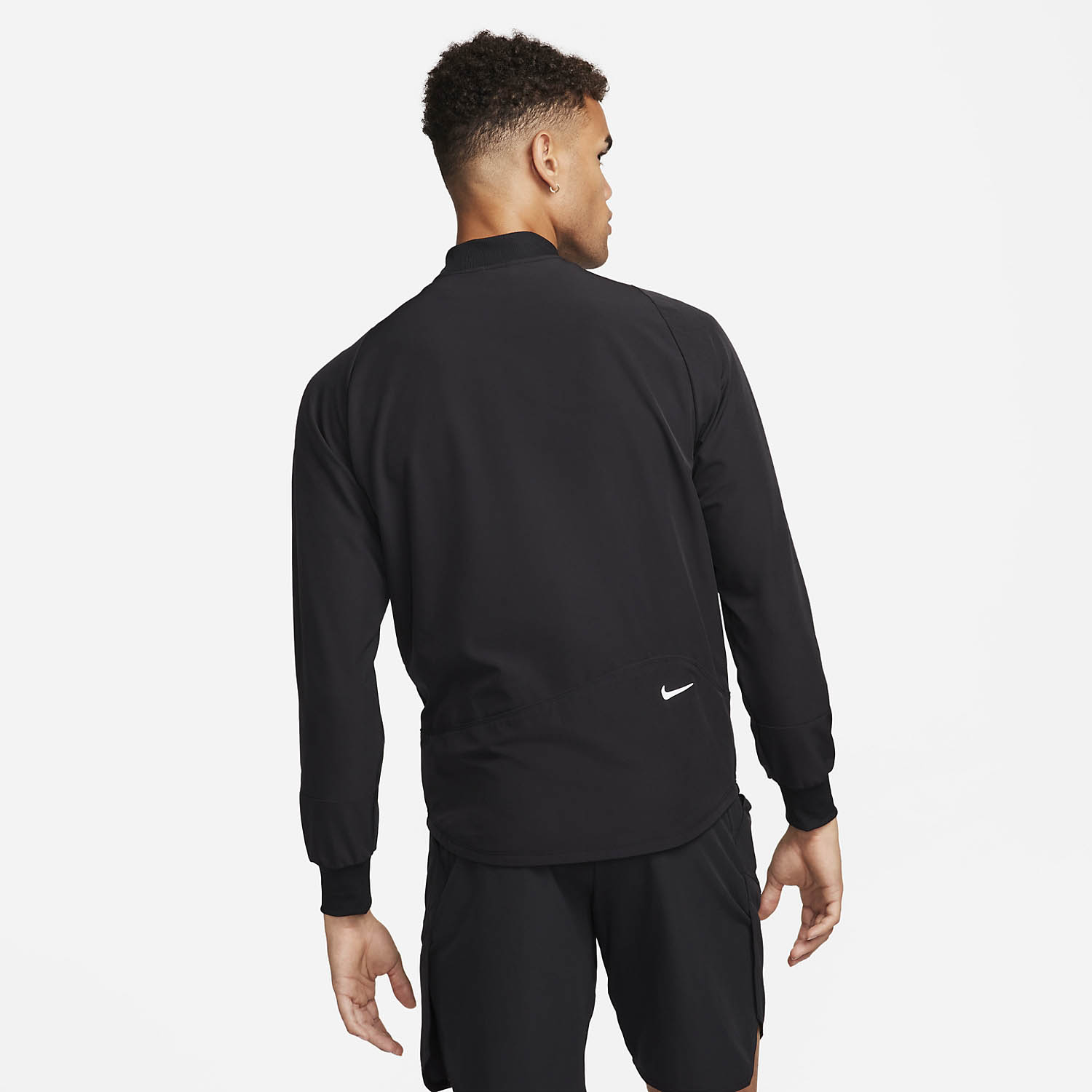 Nike Court Advantage Men's Tennis Jacket - Black/White