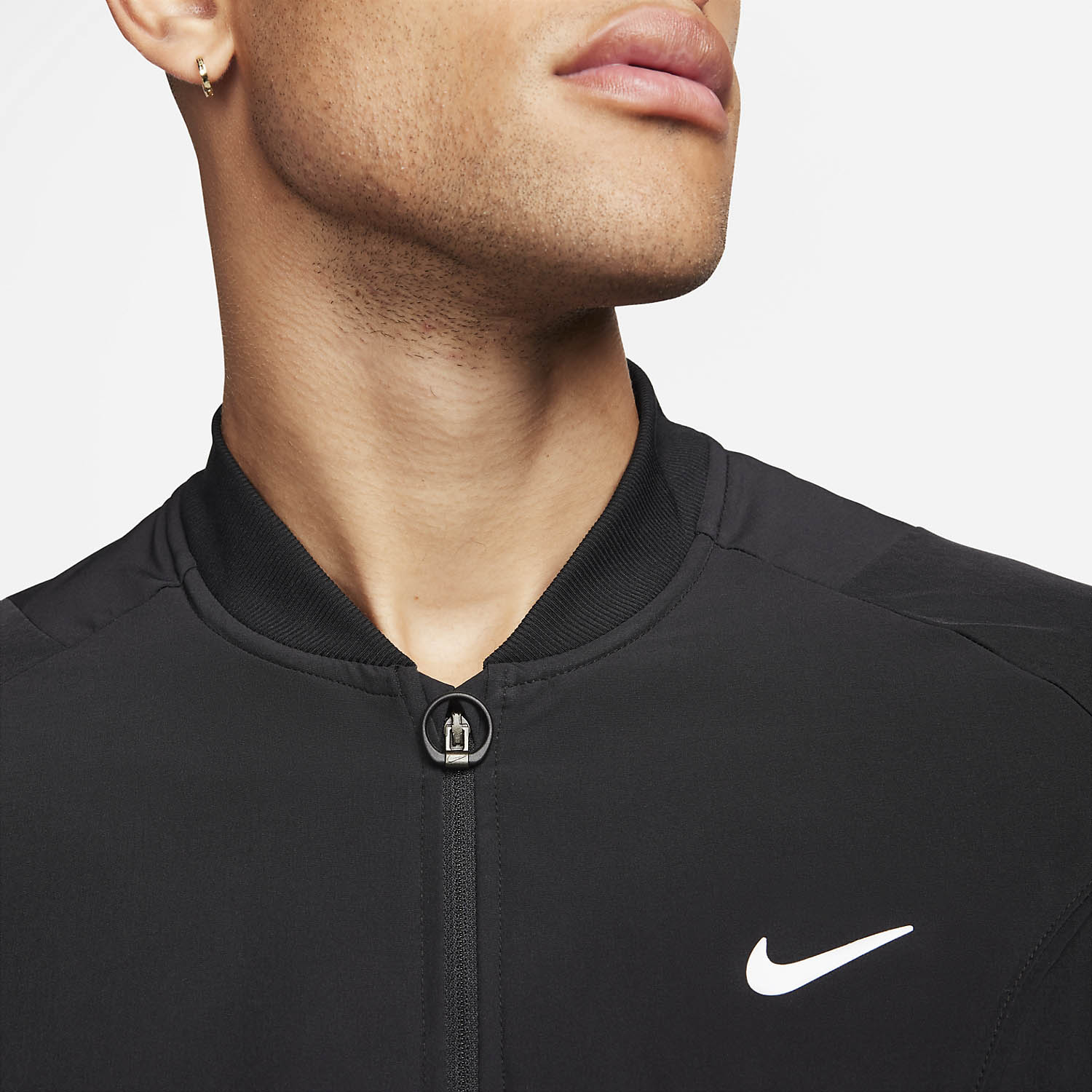Nike Court Advantage Men's Tennis Jacket - Black/White