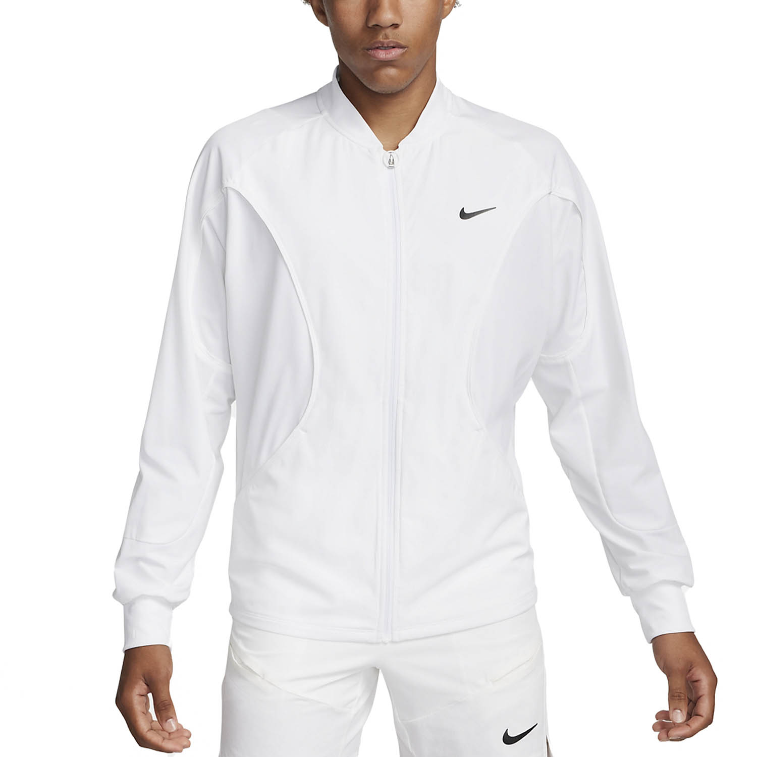 NIKE ドライフィットテニスジャケット FD5341-100 Nike Court Advantage Men's Tennis Jacket - White/Black