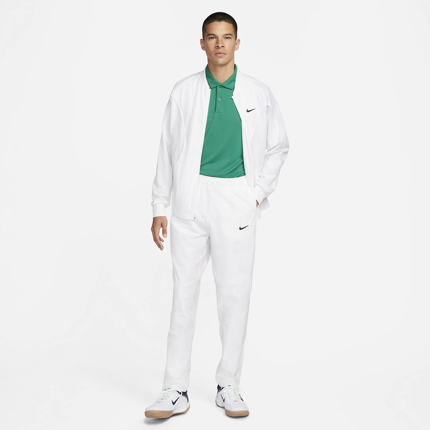 Nike Court Advantage Pants - White/Black