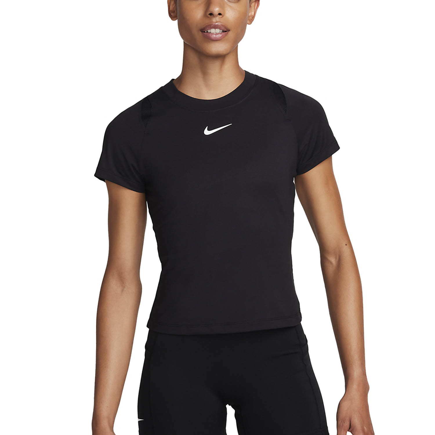 Nike Court Dri-FIT Advantage Maglietta - Black/White