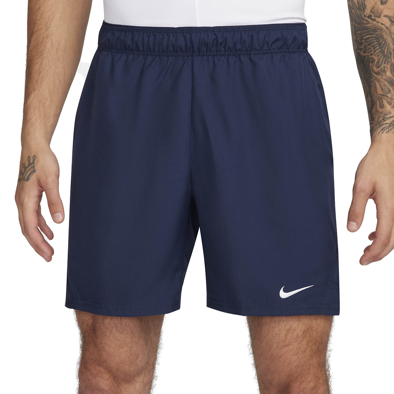 Nike Court Dri-FIT Victory 7in Pantaloncini - Obsidian/White