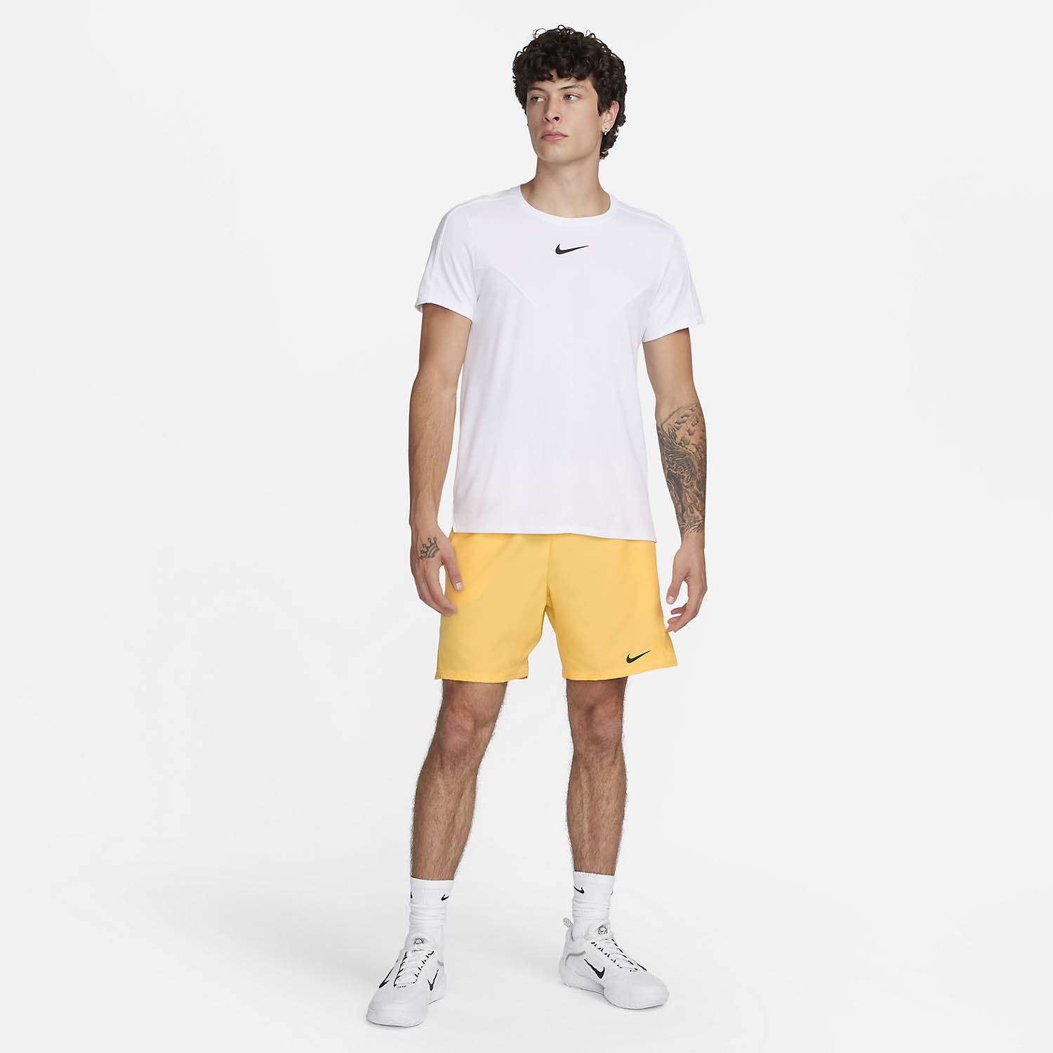 Nike Court Dri-FIT Victory 7in Shorts - Topaz Gold/Black