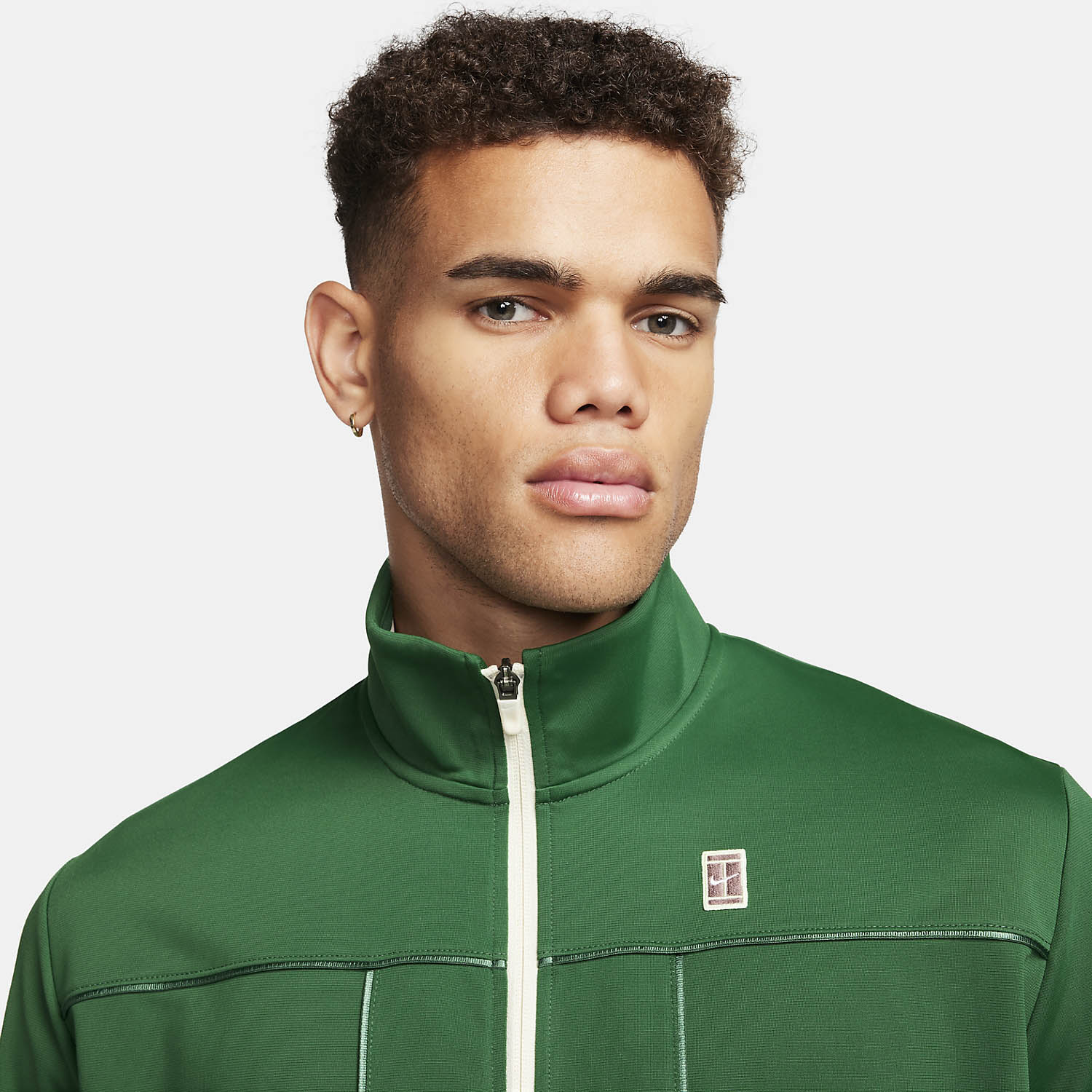 Nike Heritage Men's Tennis Jacket - Gorge Green/Coconut Milk