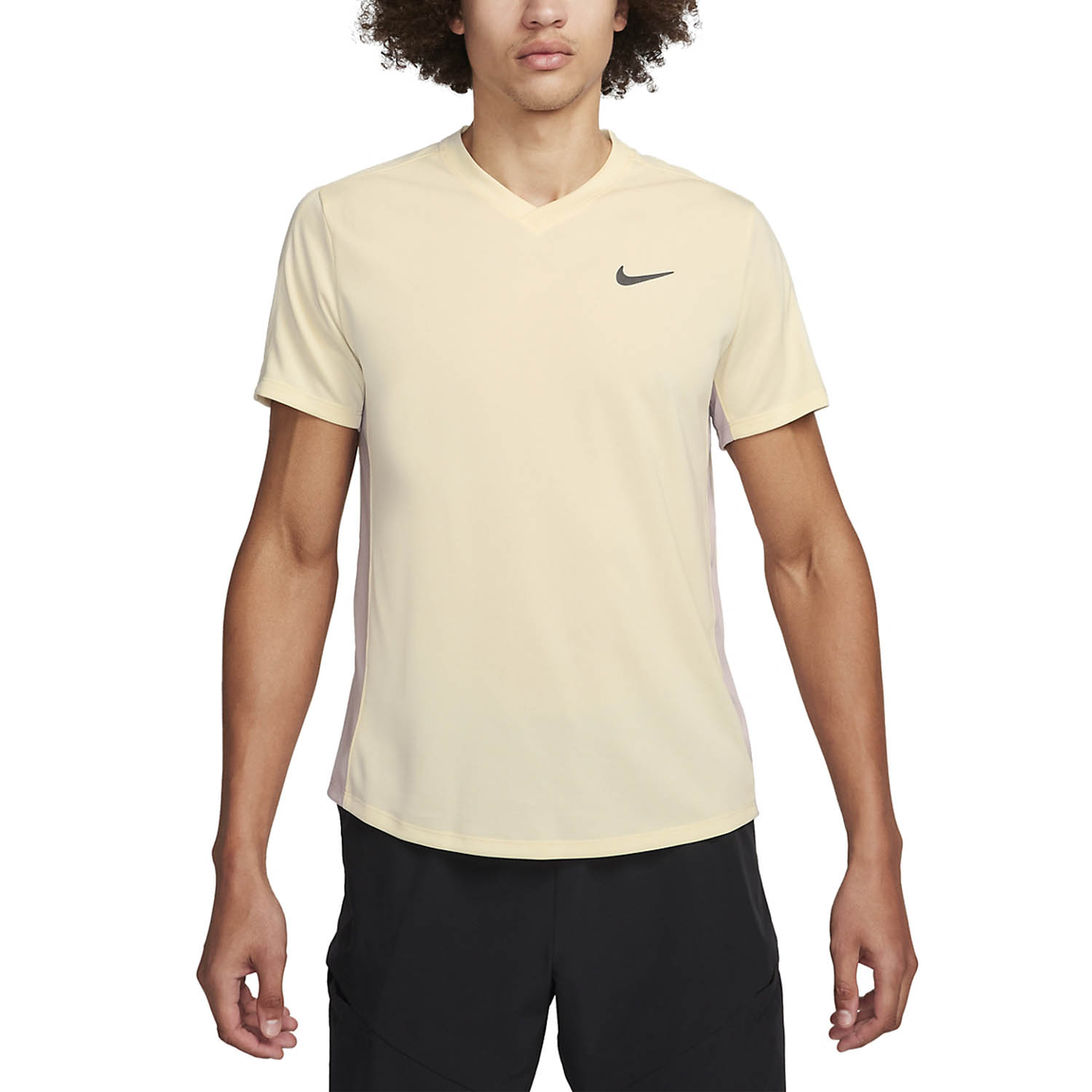 Nike Victory Men's Tennis T-Shirt Coconut Milk/Platinum Violet