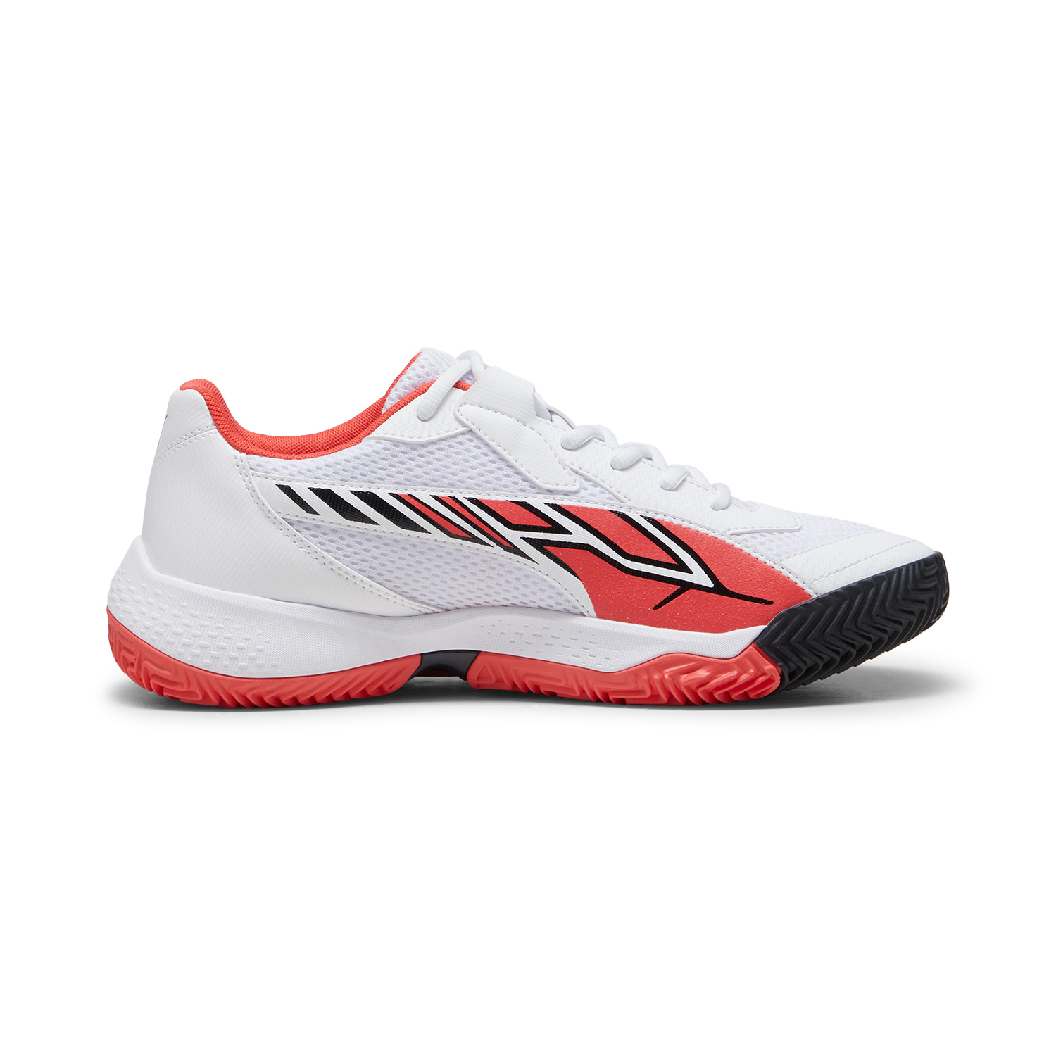 Puma NOVA Court - White/Black/Active Red