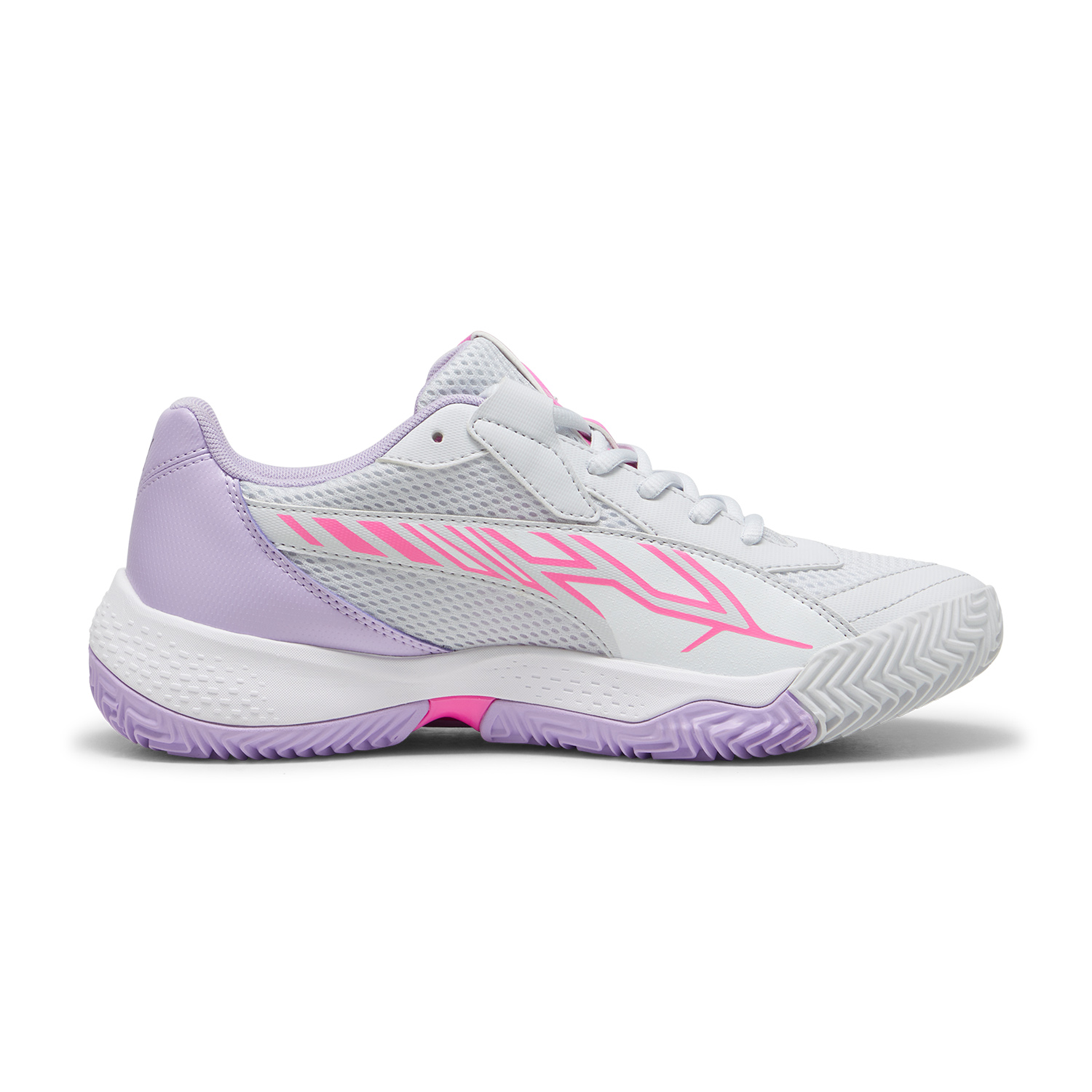 Puma NOVA Court - Silver Mist/White/Vivid Violet