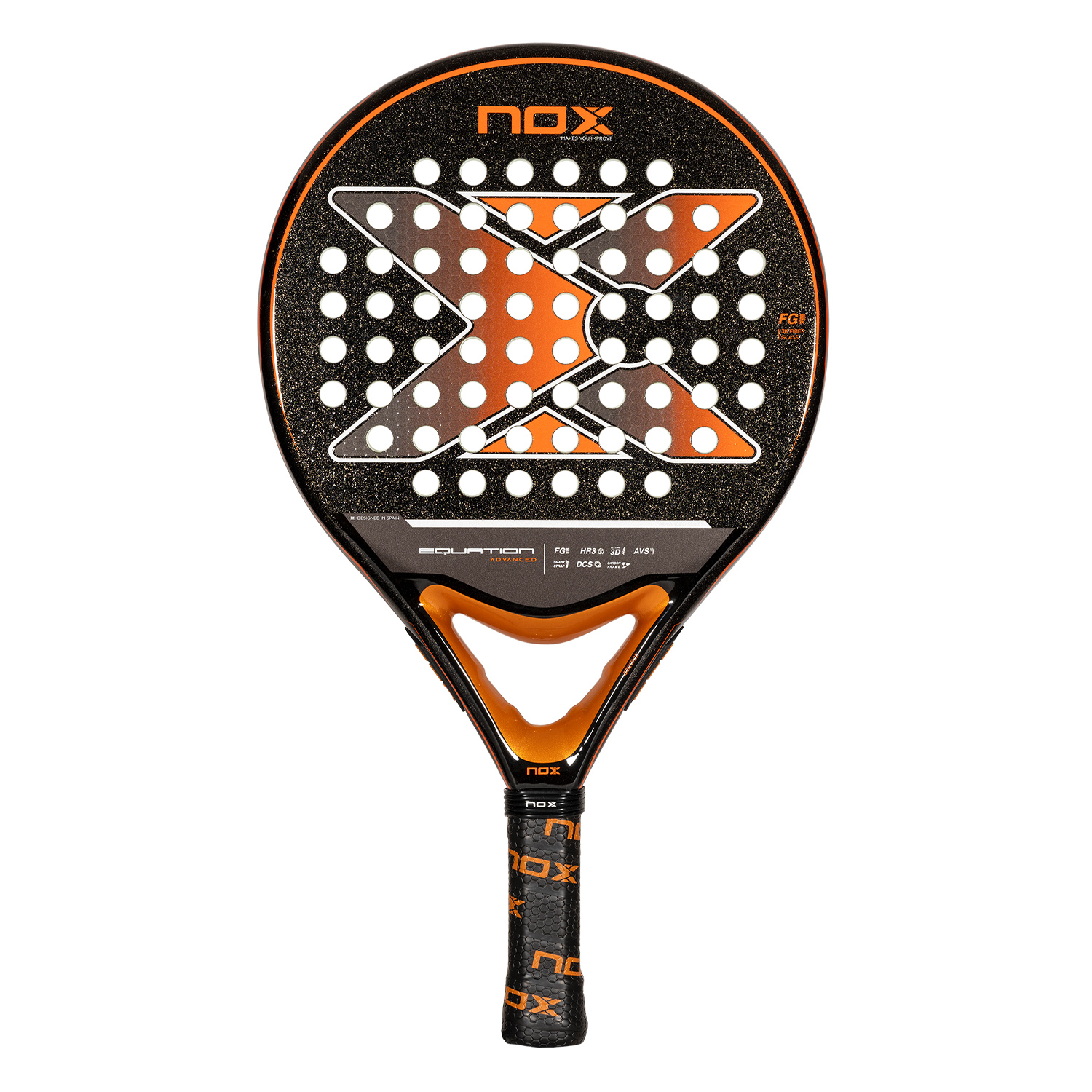 NOX Equation Advanced Padel - Black/Orange