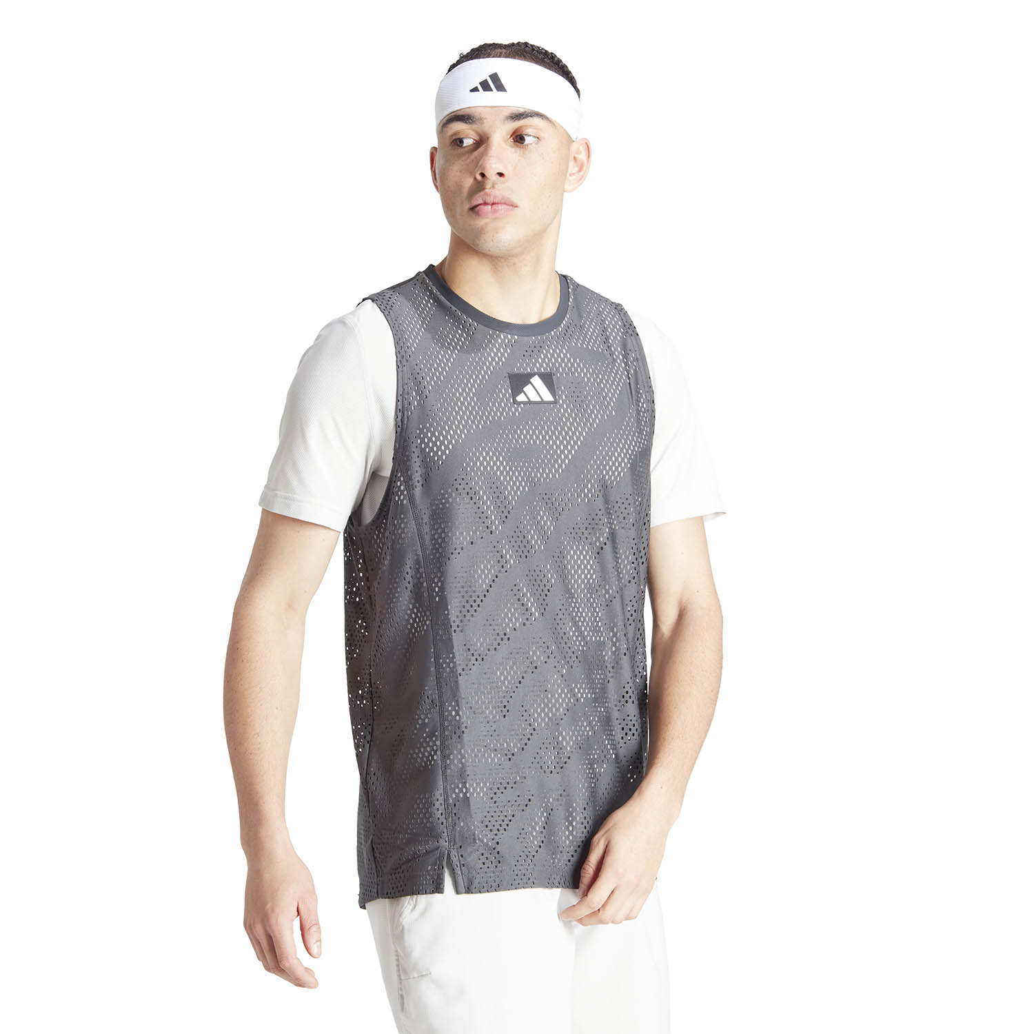 adidas Pro Layering T-Shirt - Carbon/Grey One