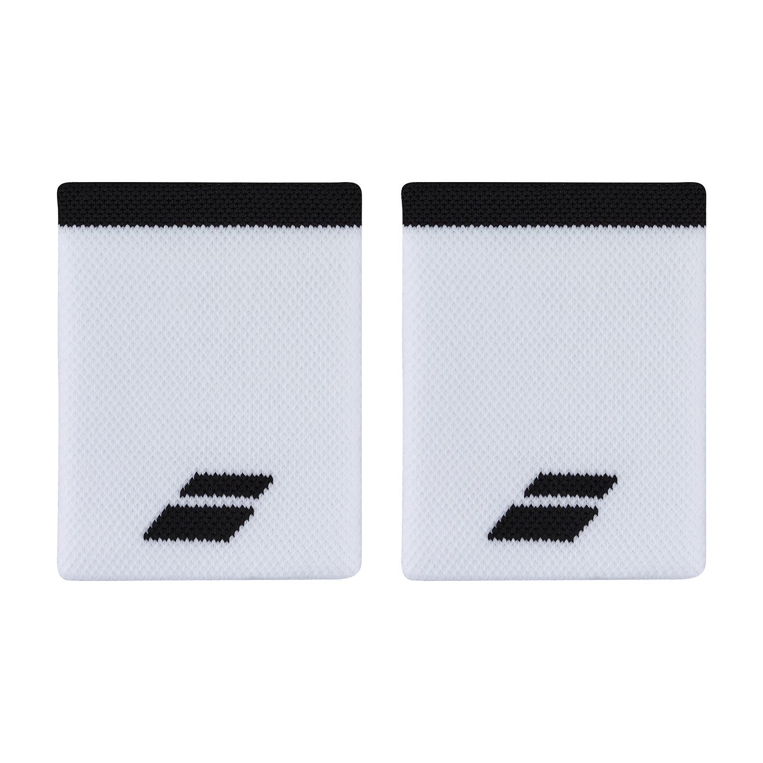 Babolat Logo Jumbo Medium Wristbands - White/Black