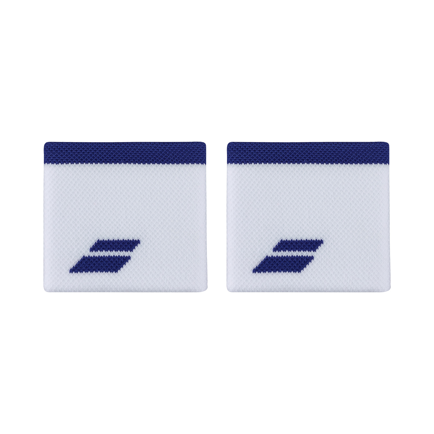 Babolat Logo Muñequeras Cortas - White/Sodalite Blue