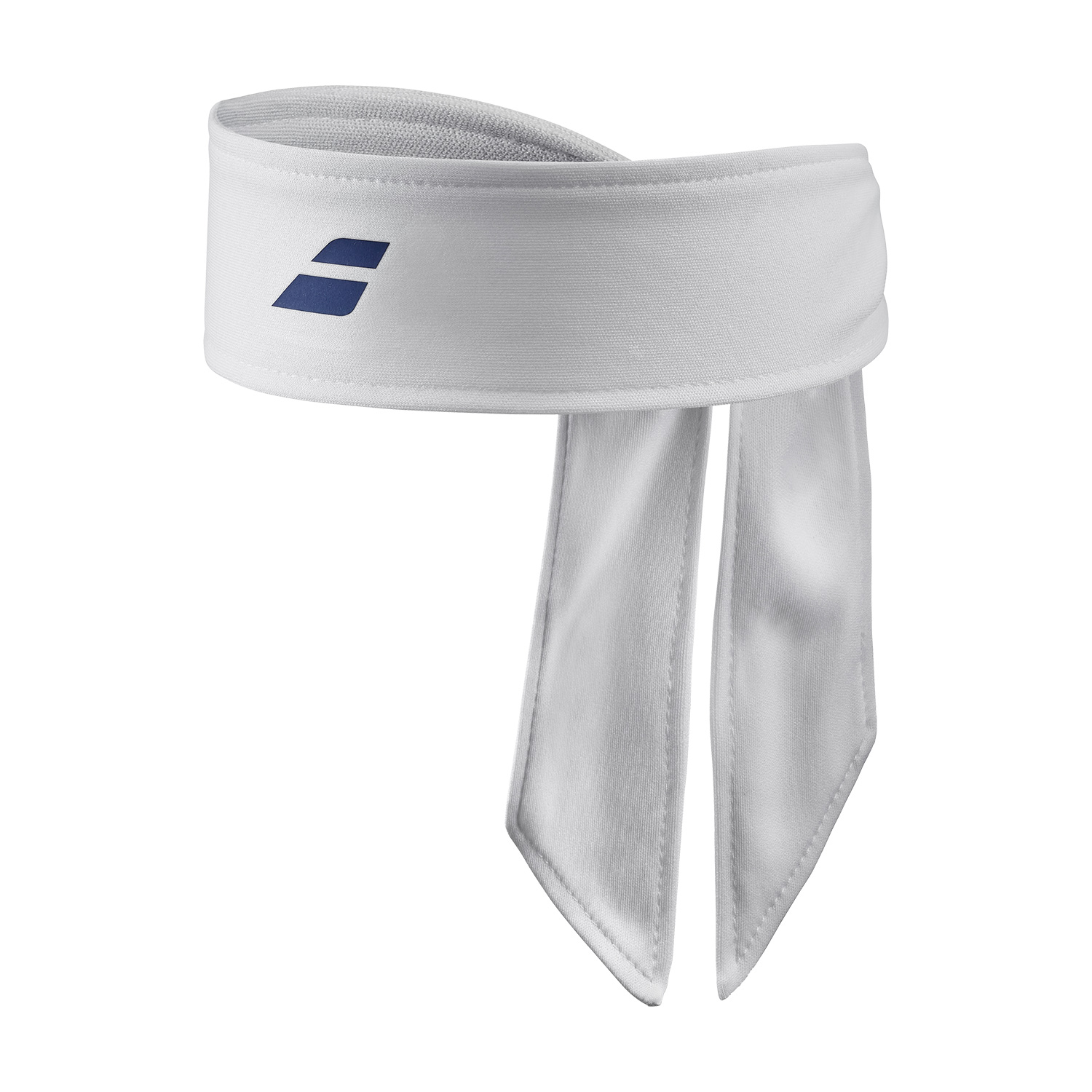 Babolat Tie Headband - White/Sodalite Blue