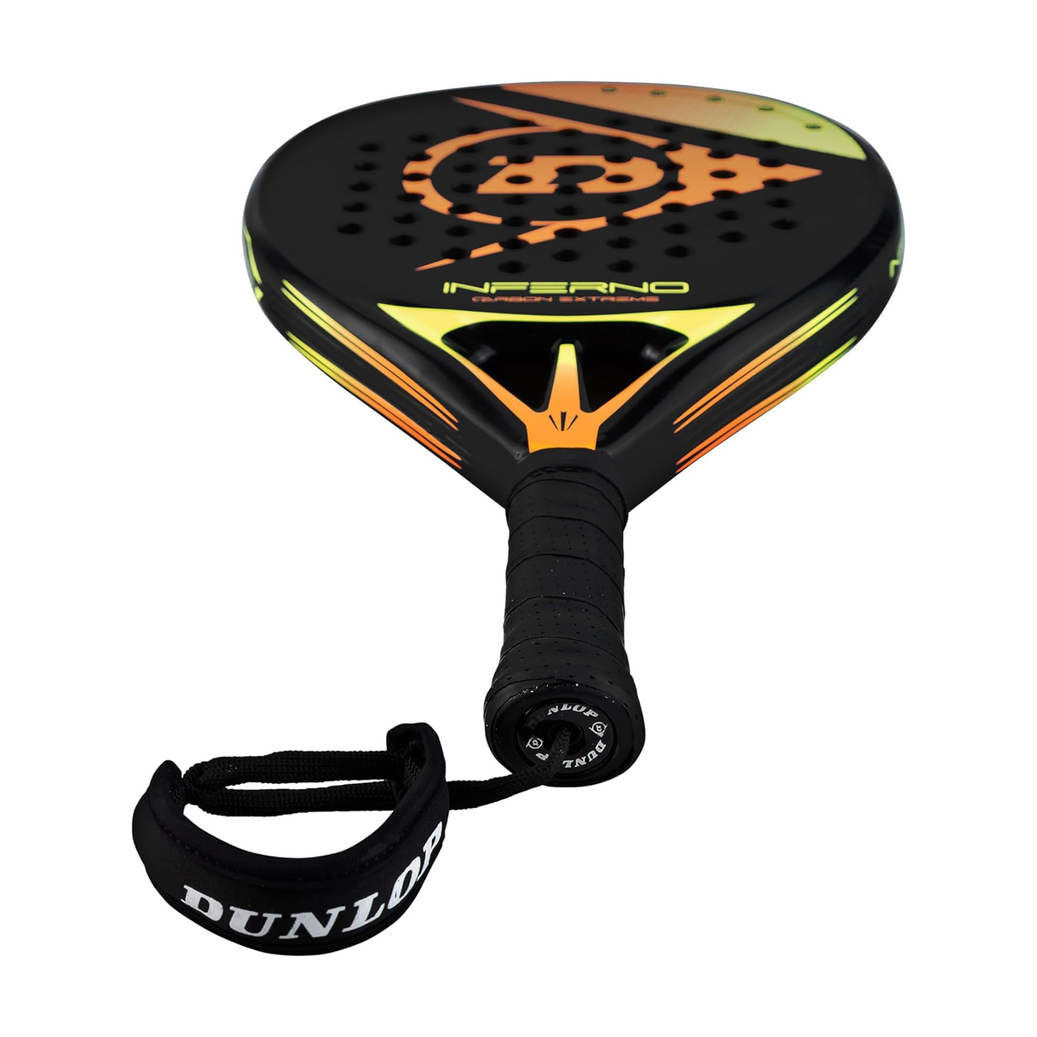 Dunlop Inferno Carbon Extreme Padel - Black/Orange Fluo/Green Fluo