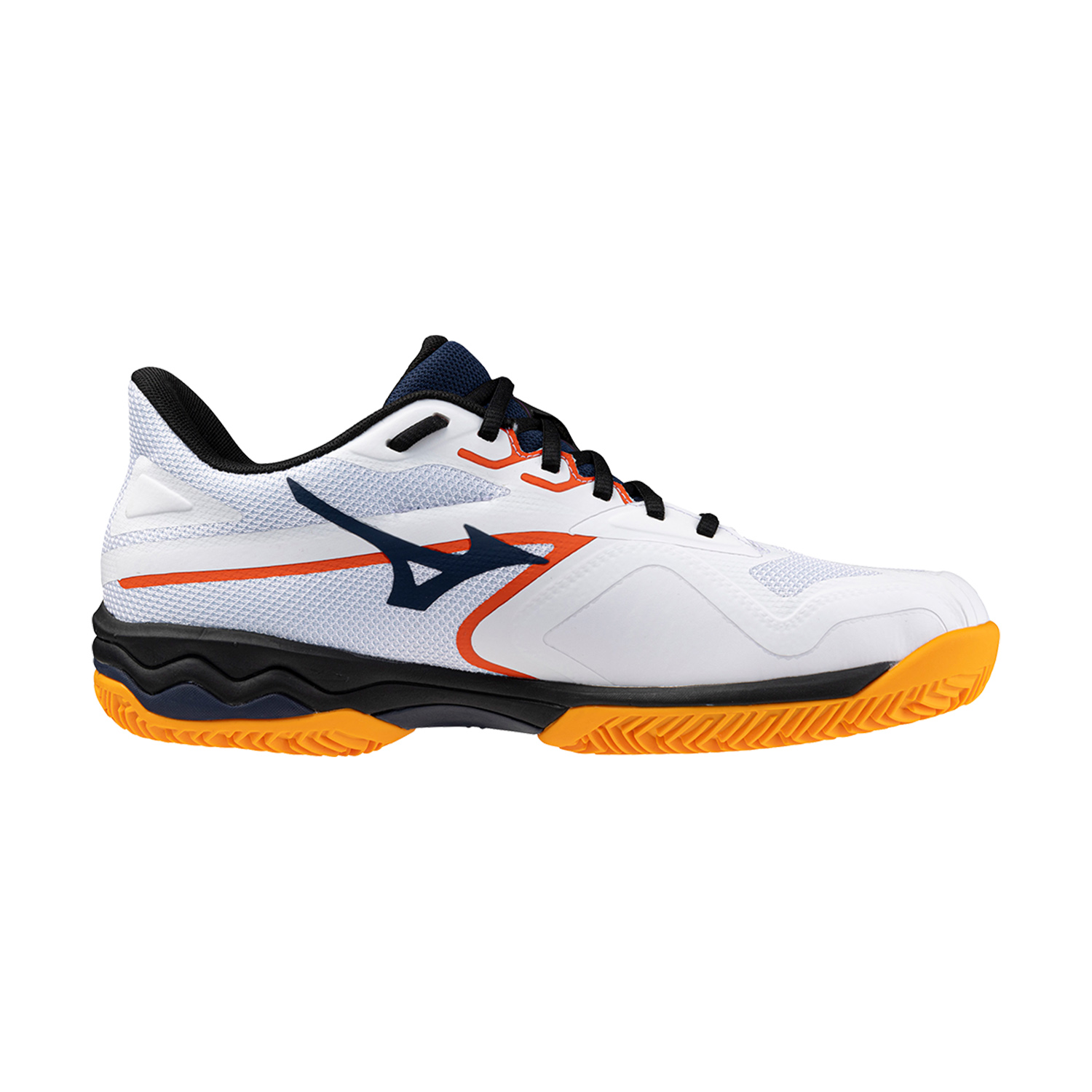 Mizuno Wave Exceed Light 2 Padel - White/Dress Blues/Carrot Curl