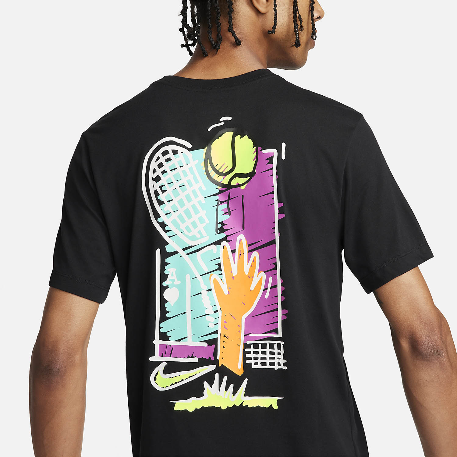 Nike Court Dri-FIT Open T-Shirt - Black