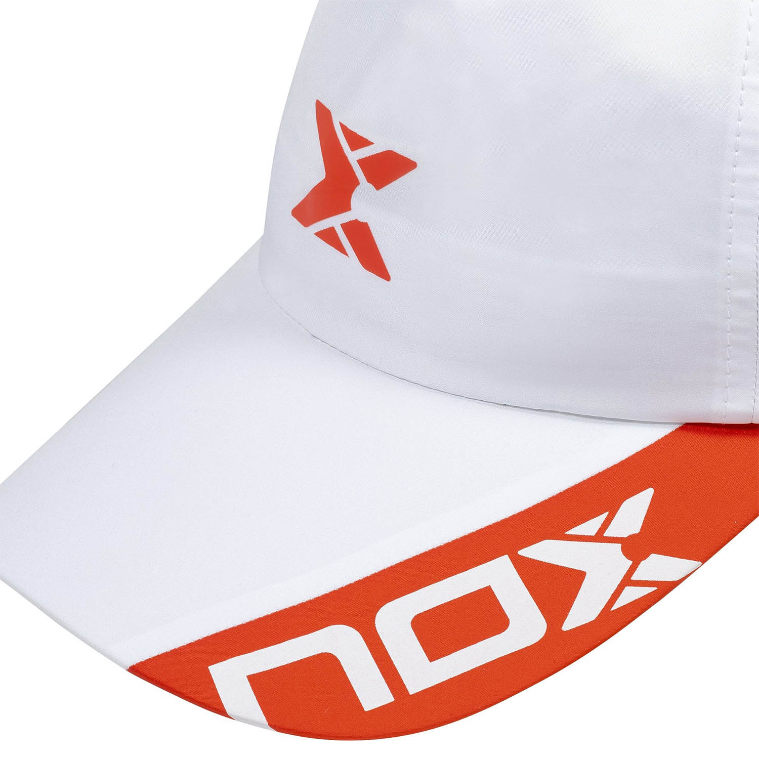 NOX Performance Gorra - White/Red Logo
