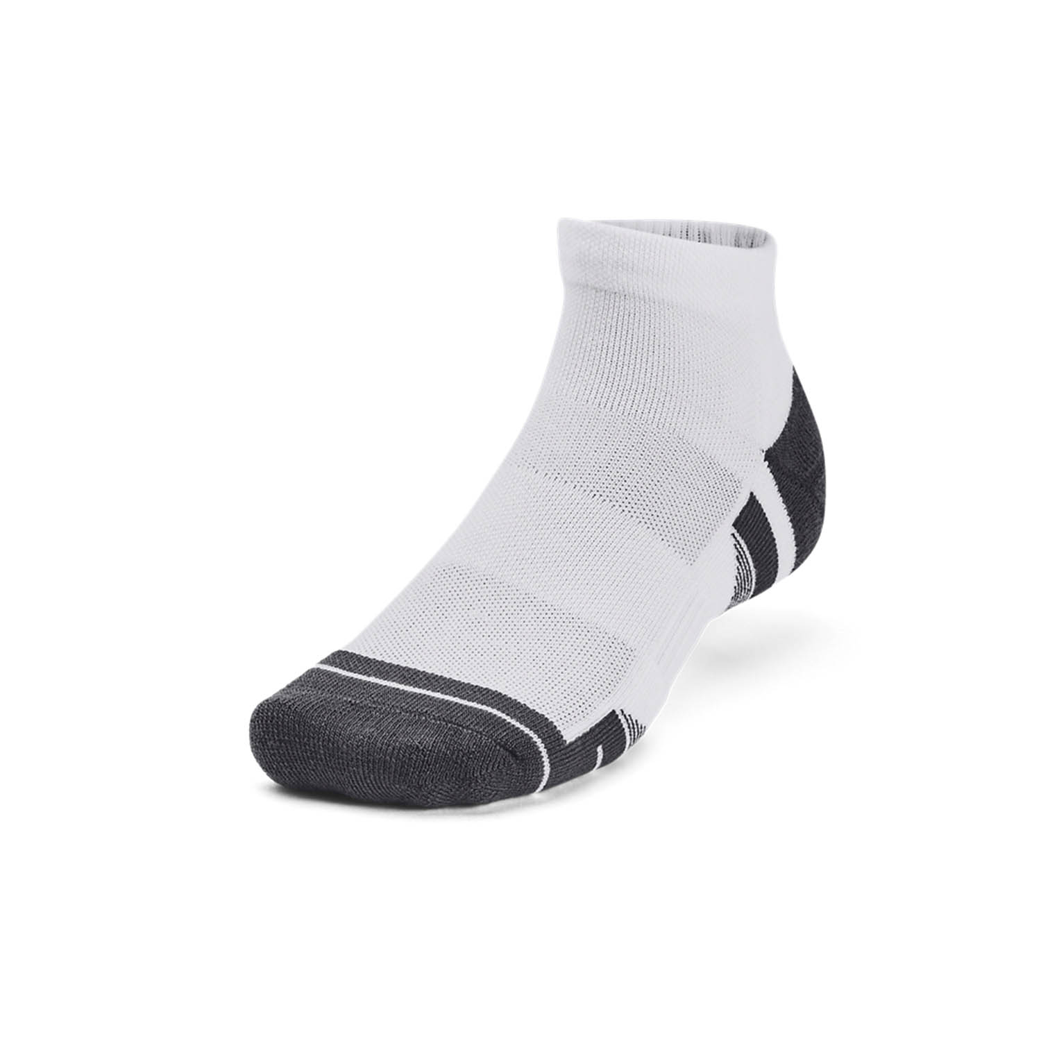 Under Armour Performance Tech Low x 3 Socks - White/Jet Gray