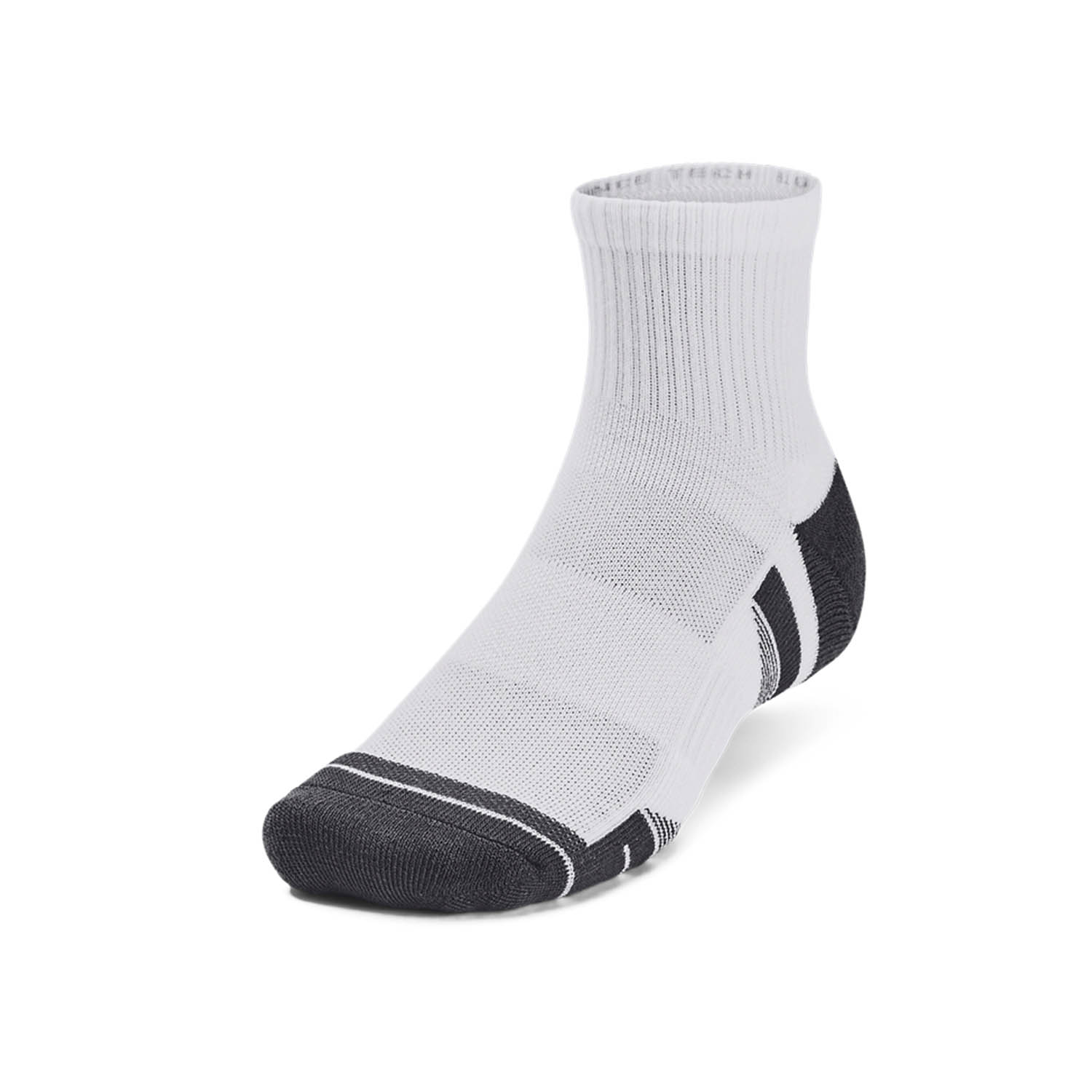 Under Armour Performance Tech x 3 Socks - White/Jet Gray