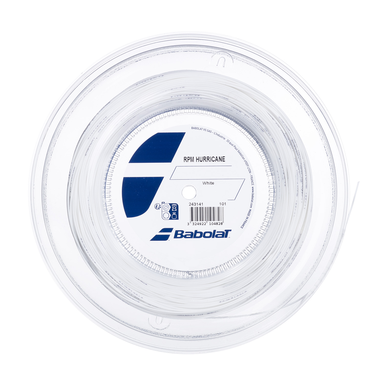 Babolat RPM Hurricane 1.25 Bobina 200 m - White