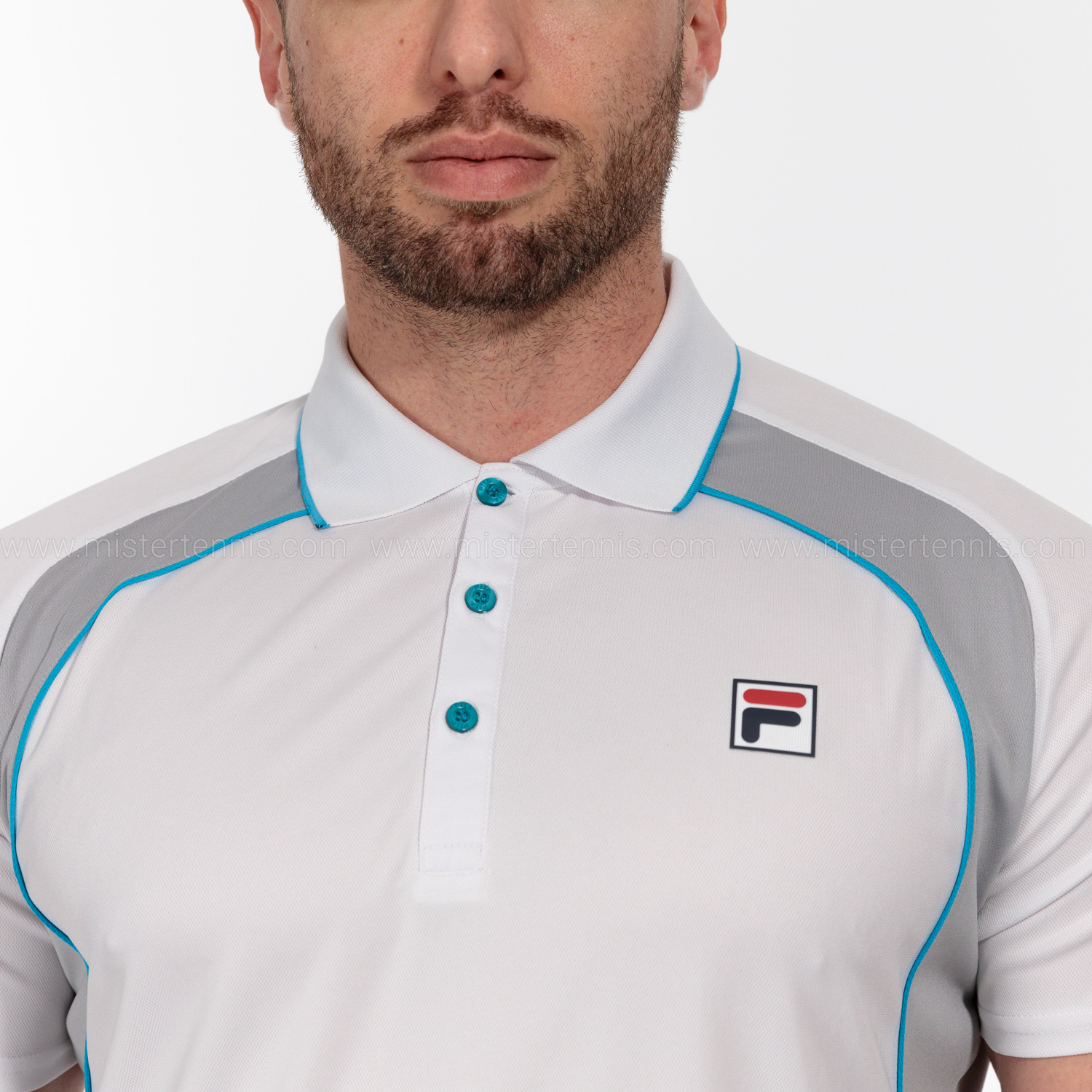 Fila Harrison Polo - White/Silver Scone