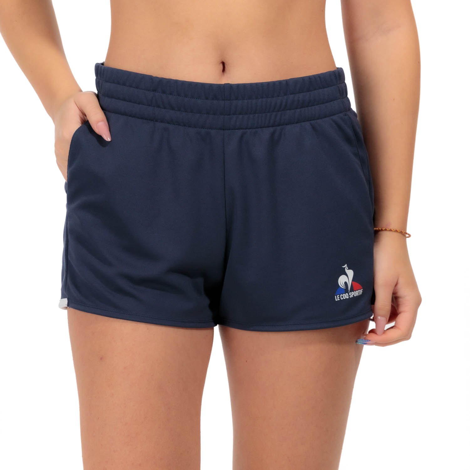 Le Coq Sportif Court 2.5in Shorts - Dress Blues/New Optical White