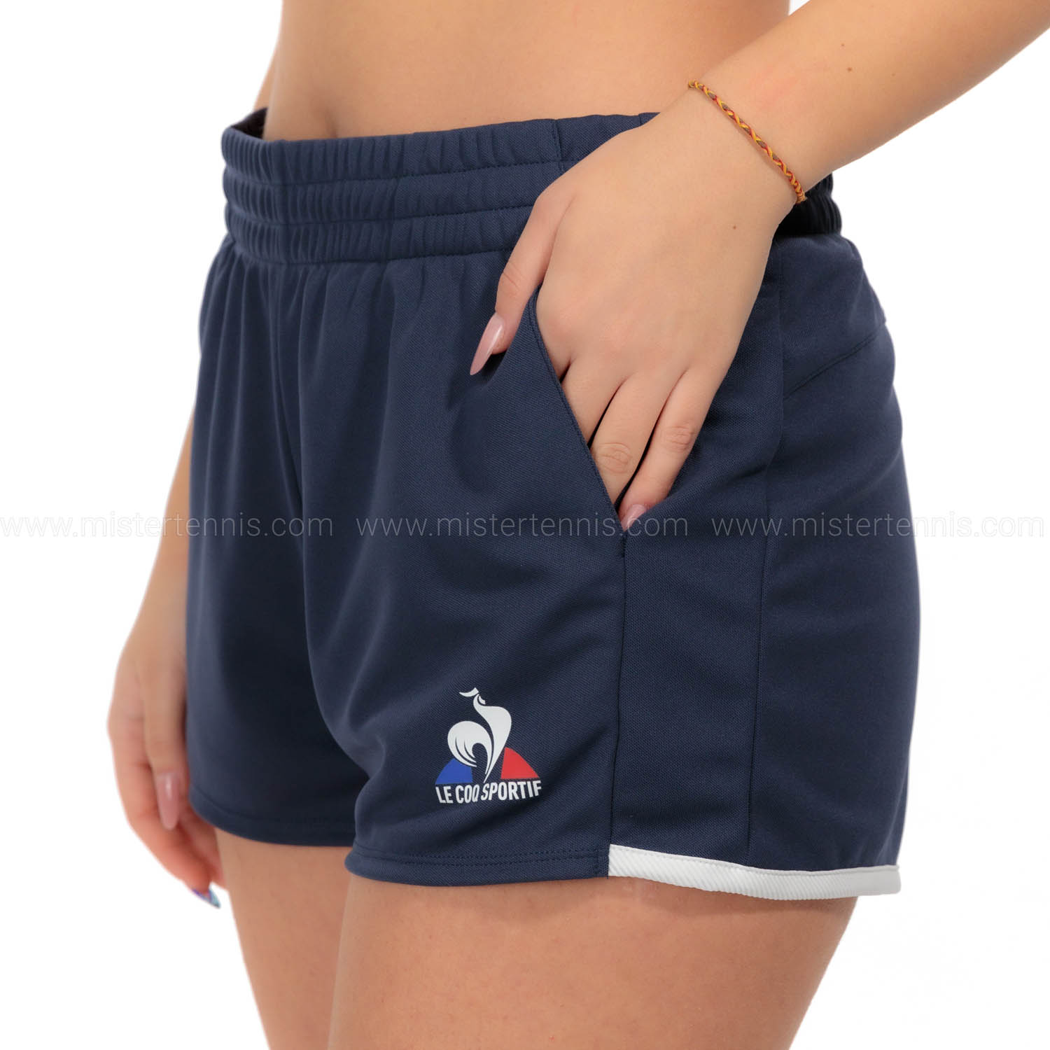 Le Coq Sportif Court 2.5in Shorts - Dress Blues/New Optical White