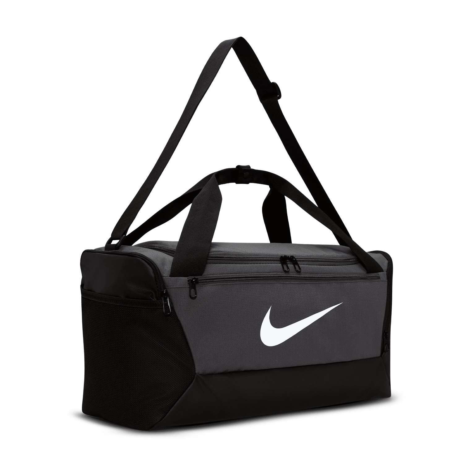 Nike Brasilia 9.5 Small Duffle - Flint Grey/Black/White