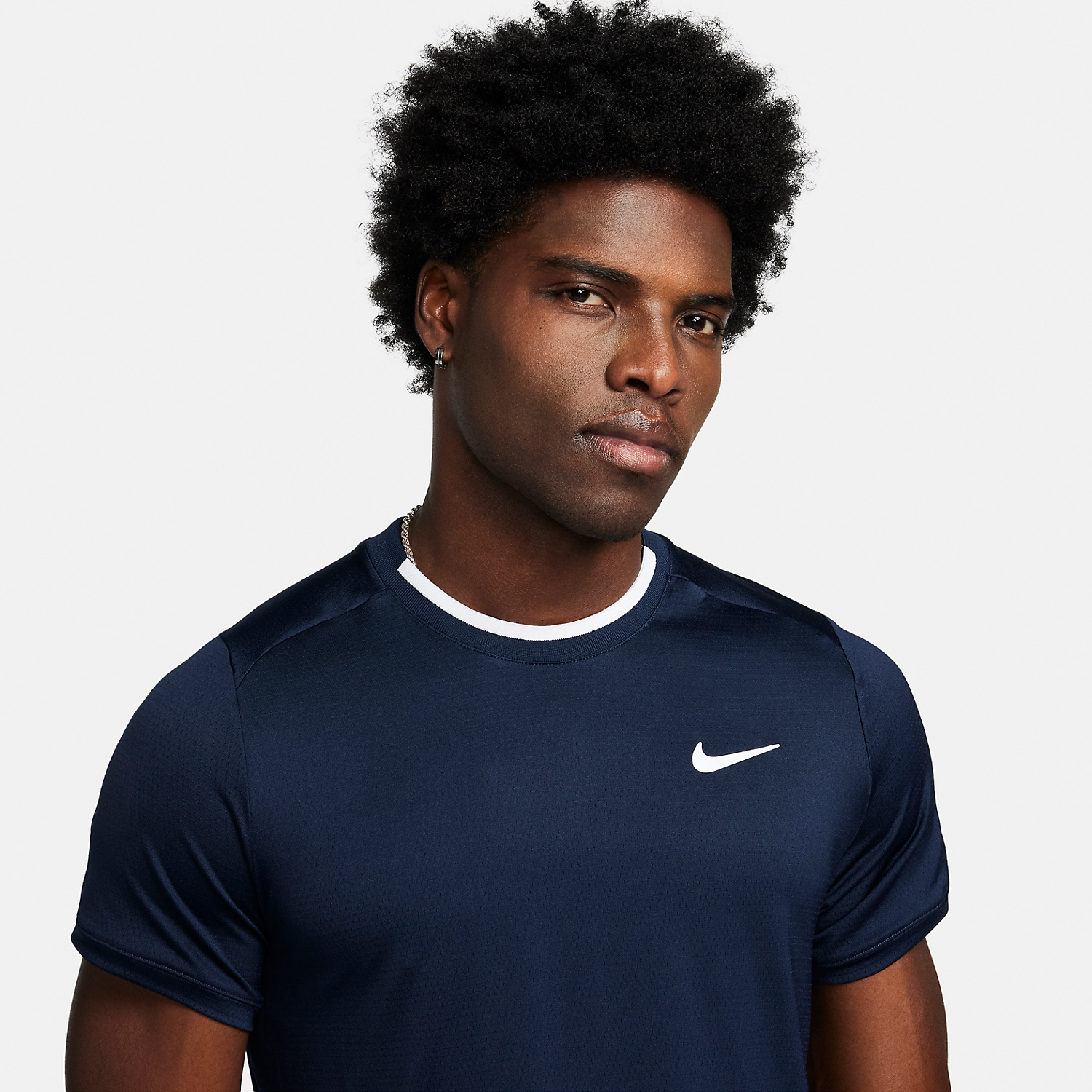 Nike Court Dri-FIT Advantage T-Shirt - Obsidian/White