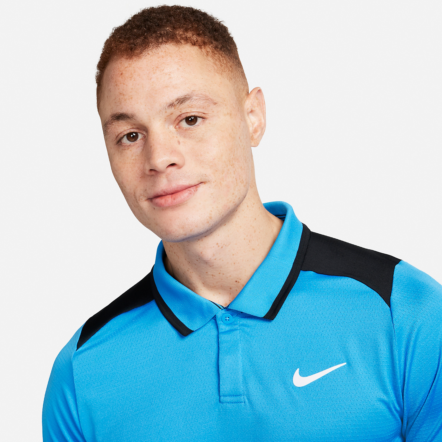 Nike Court Dri-FIT Advantage Men's Tennis Polo - Light Photo Blue