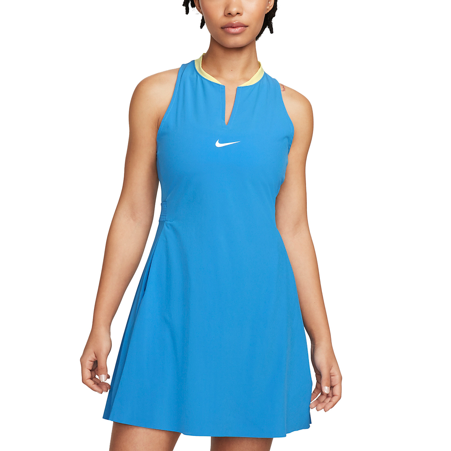 Nike Court Dri FIT Club Women s Tennis Dress Light Photo Blue