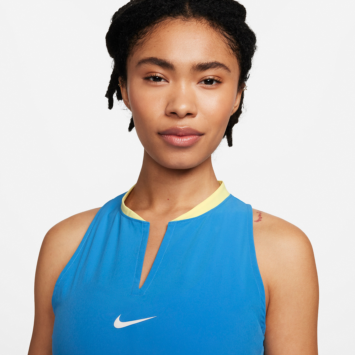 Nike Court Dri-FIT Club Dress - Light Photo Blue/White