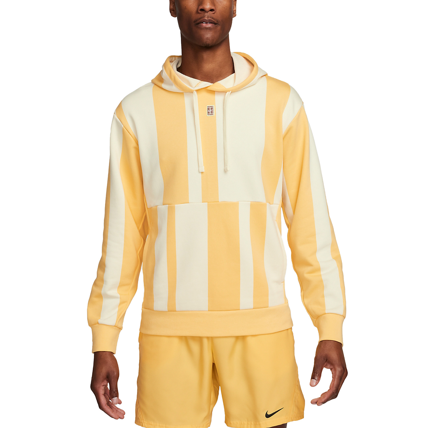 Nike Court Dri-FIT Heritage Hoodie - Topaz Gold/Coconut Milk