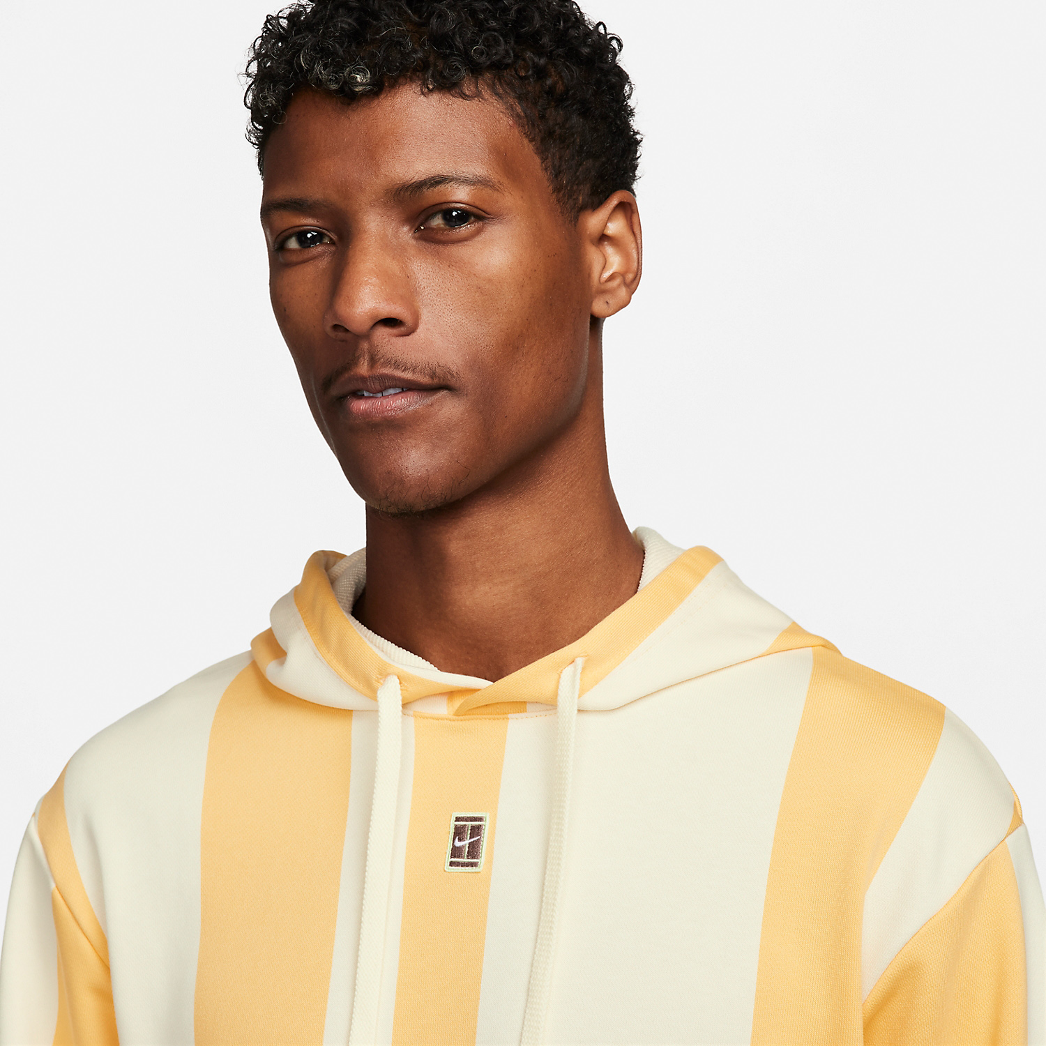 Nike Court Dri-FIT Heritage Hoodie - Topaz Gold/Coconut Milk