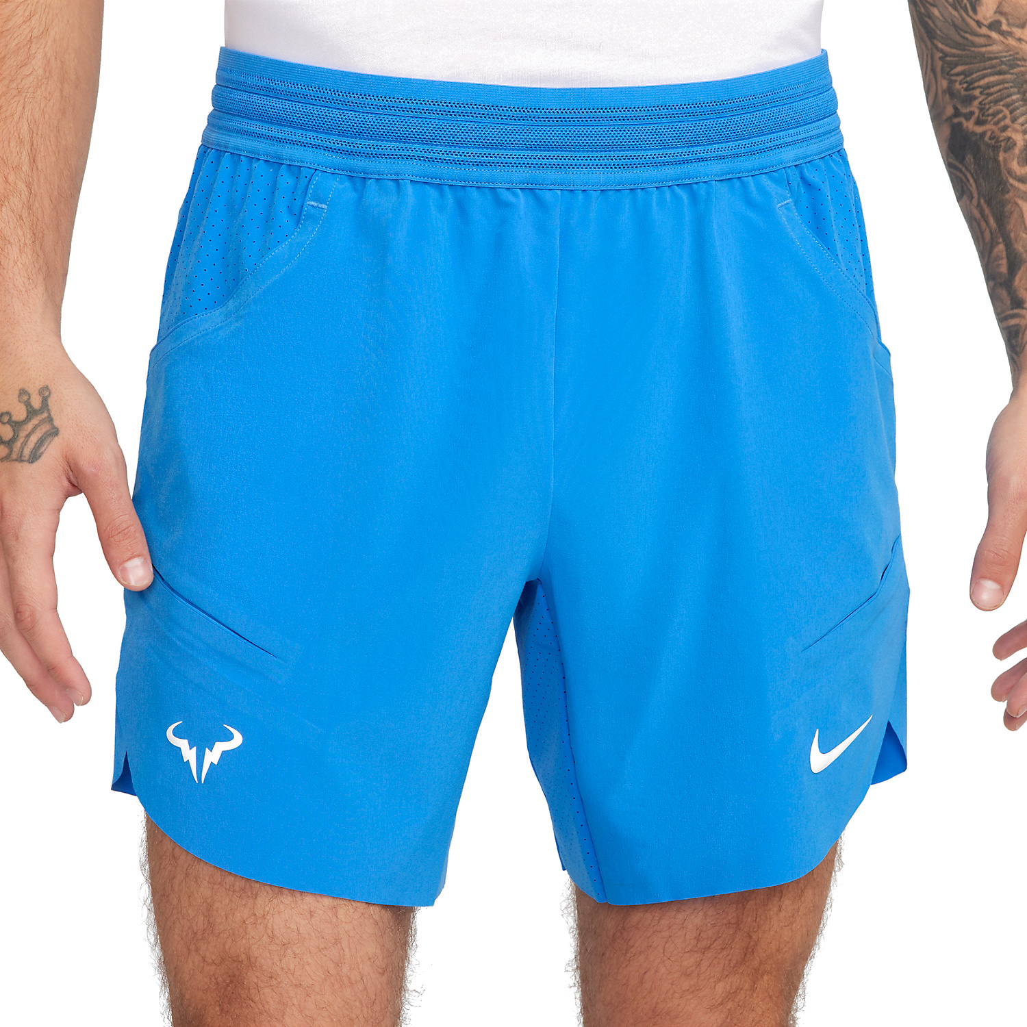 Nike Dri-FIT ADV Rafa Nadal 7in Shorts - Light Photo Blue/Light Lemon Twist/White