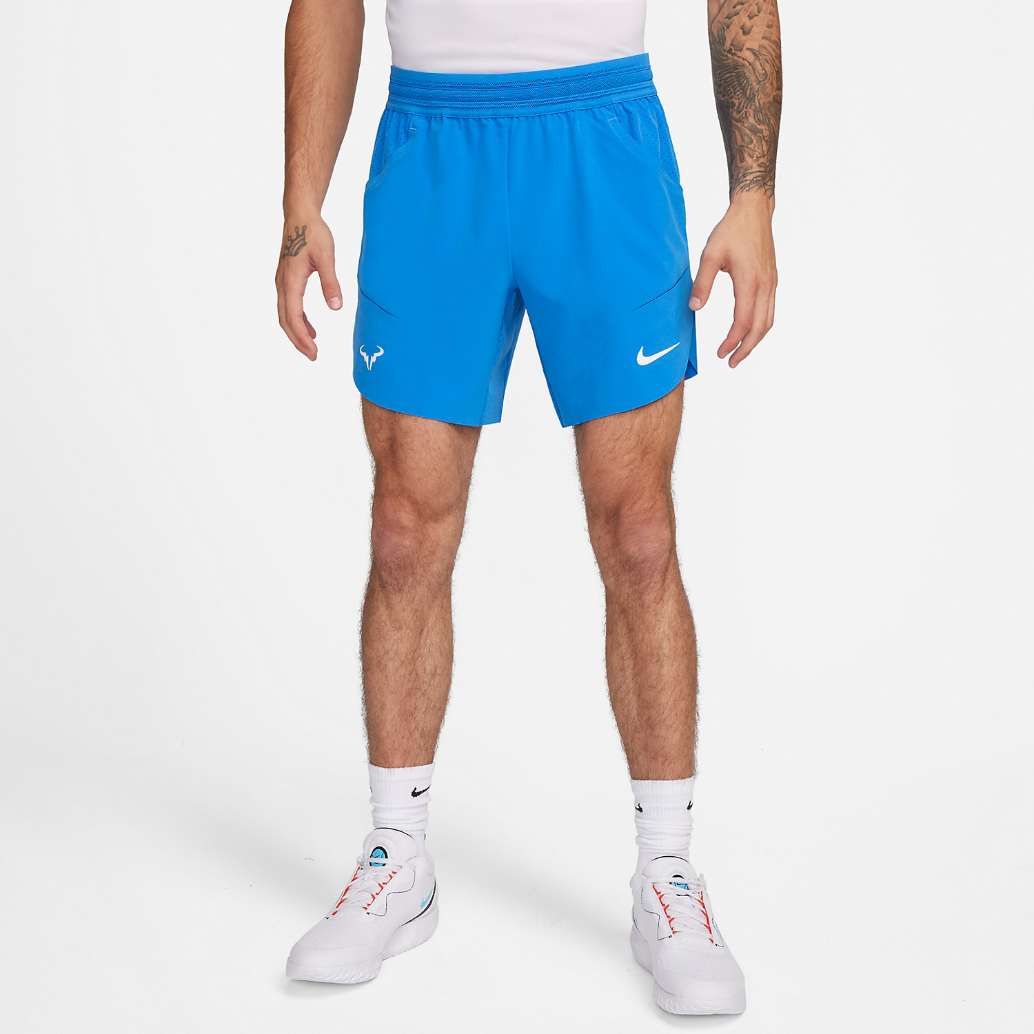 Nike Dri-FIT ADV Rafa Nadal 7in Shorts - Light Photo Blue/Light Lemon Twist/White