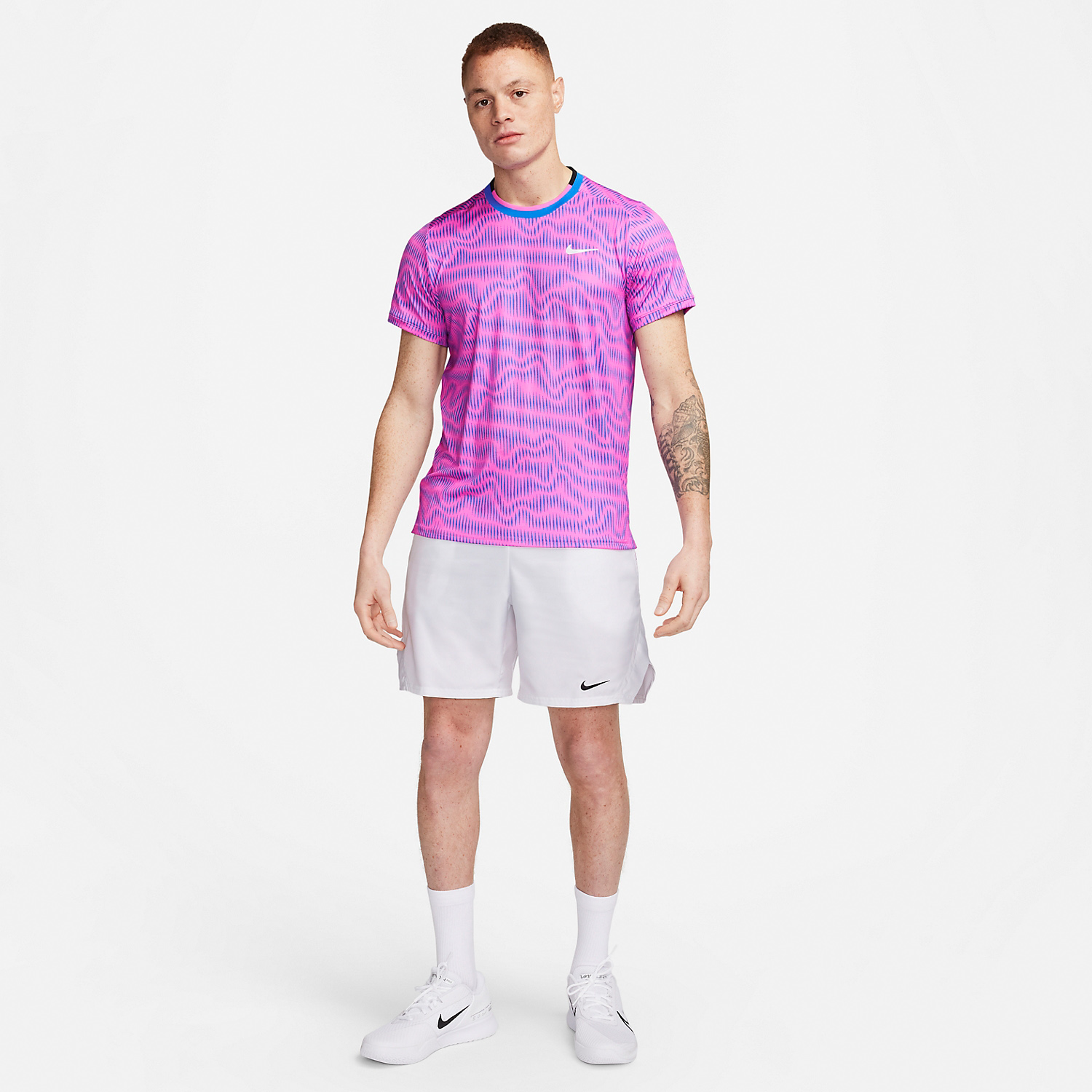 Nike Dri-FIT Advantage Men's Tennis T-Shirt - Playful Pink