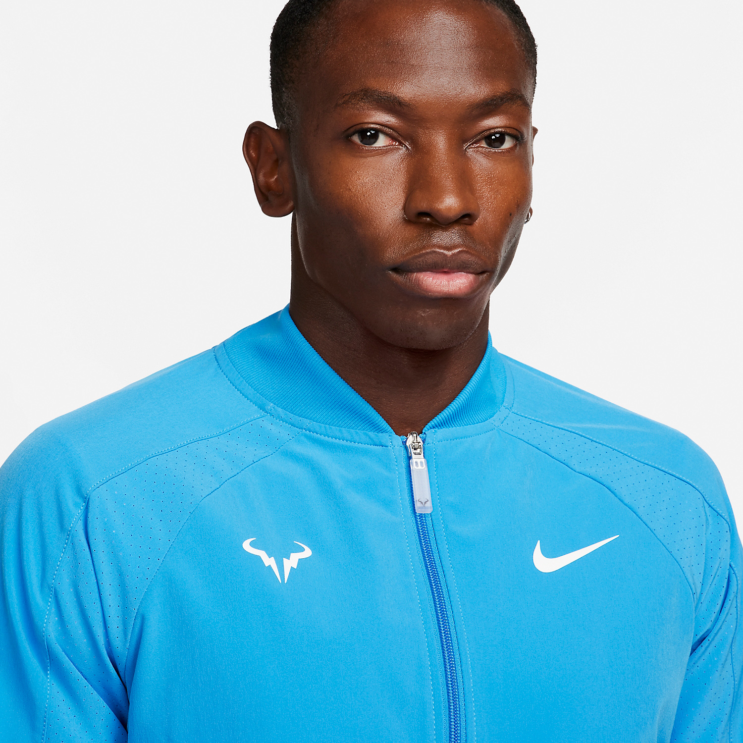 Nike Dri-FIT Rafa Men's Tennis Jacket - Light Photo Blue/White