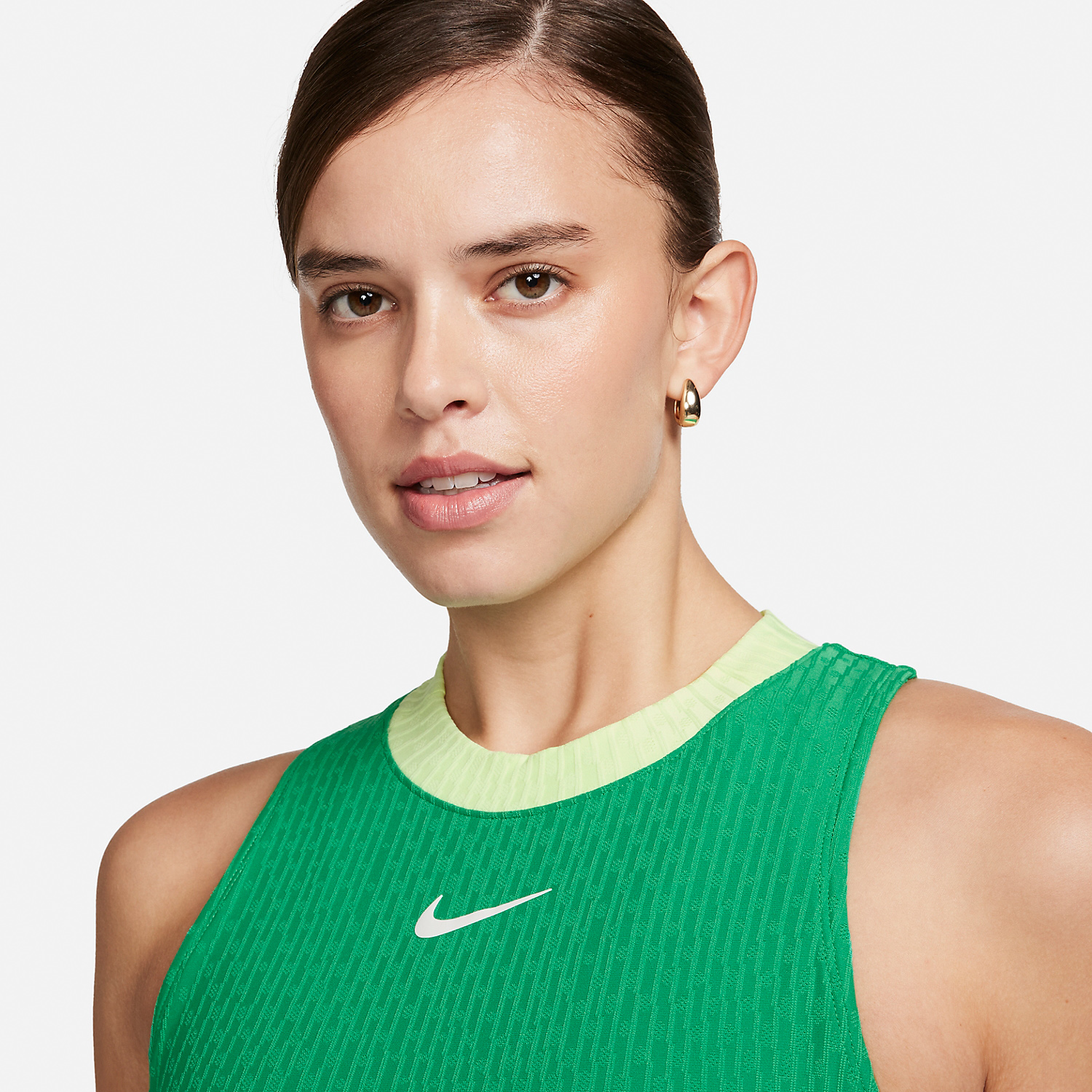 Nike Dri-FIT Slam Women's Tennis Tank - Stadium Green/White