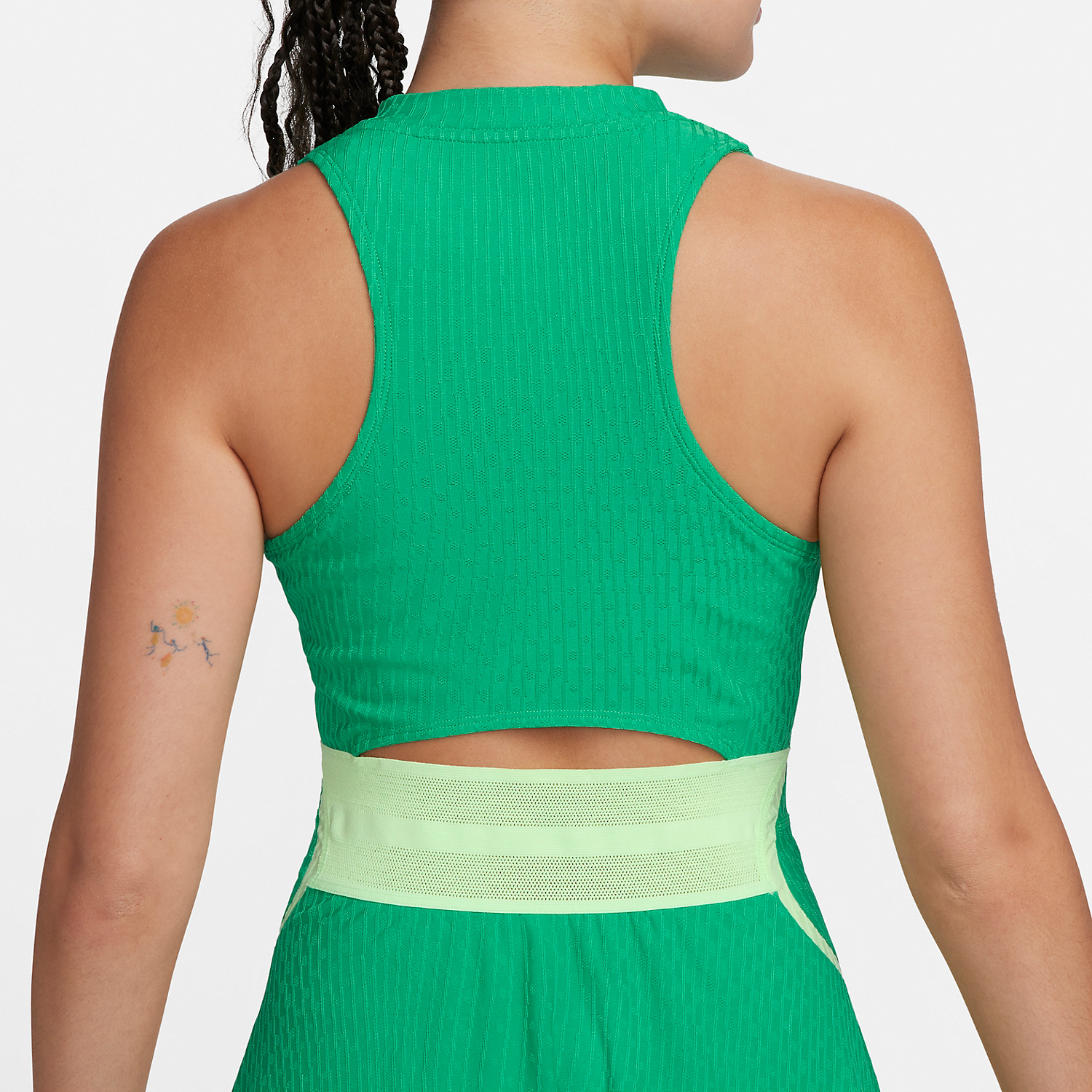 green emerald velvet dress Green Contrast Cutout Tennis Dress & Reviews - Green - Sustainable Yoga  Dresses&Yoga Jumpsuit main image 0