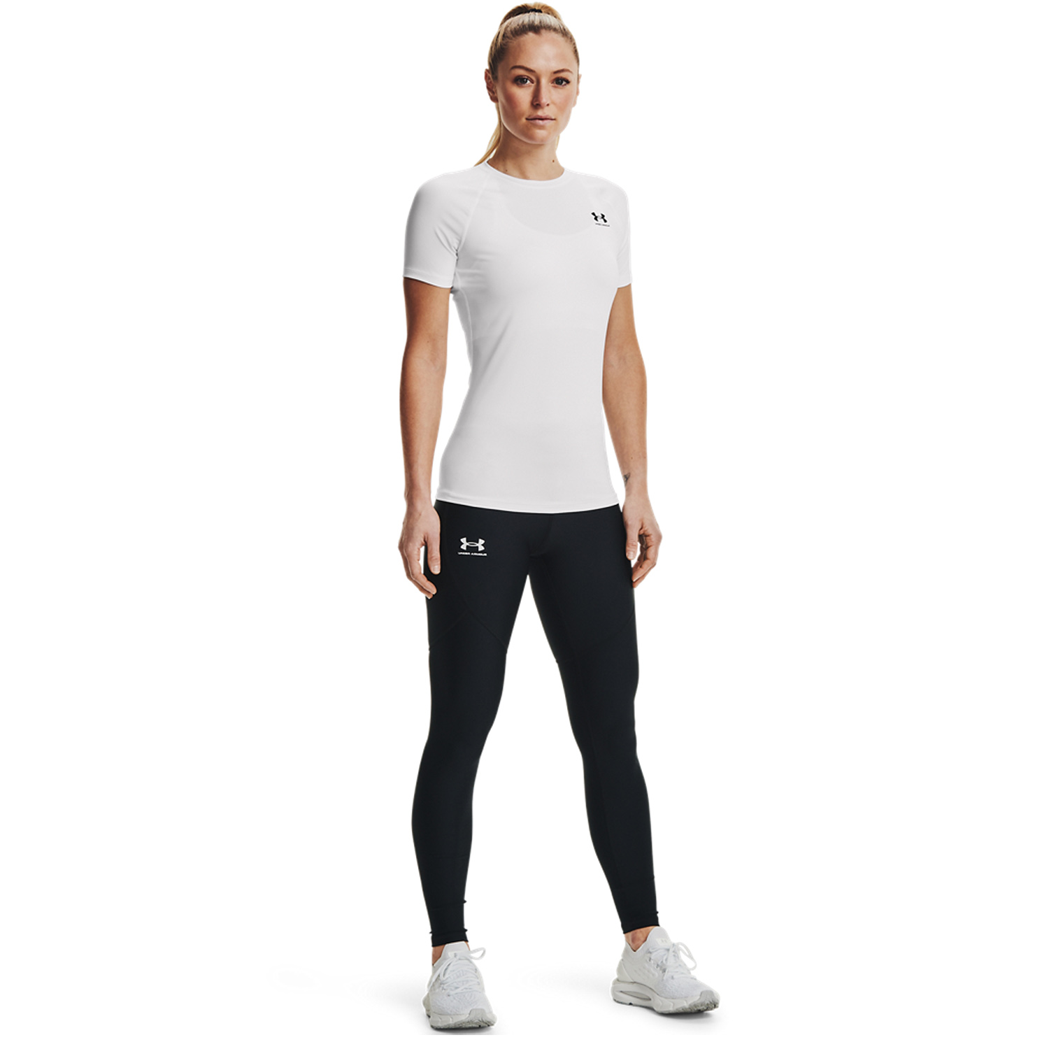 Under Armour Authentics Comp Maglietta da Tennis Donna White