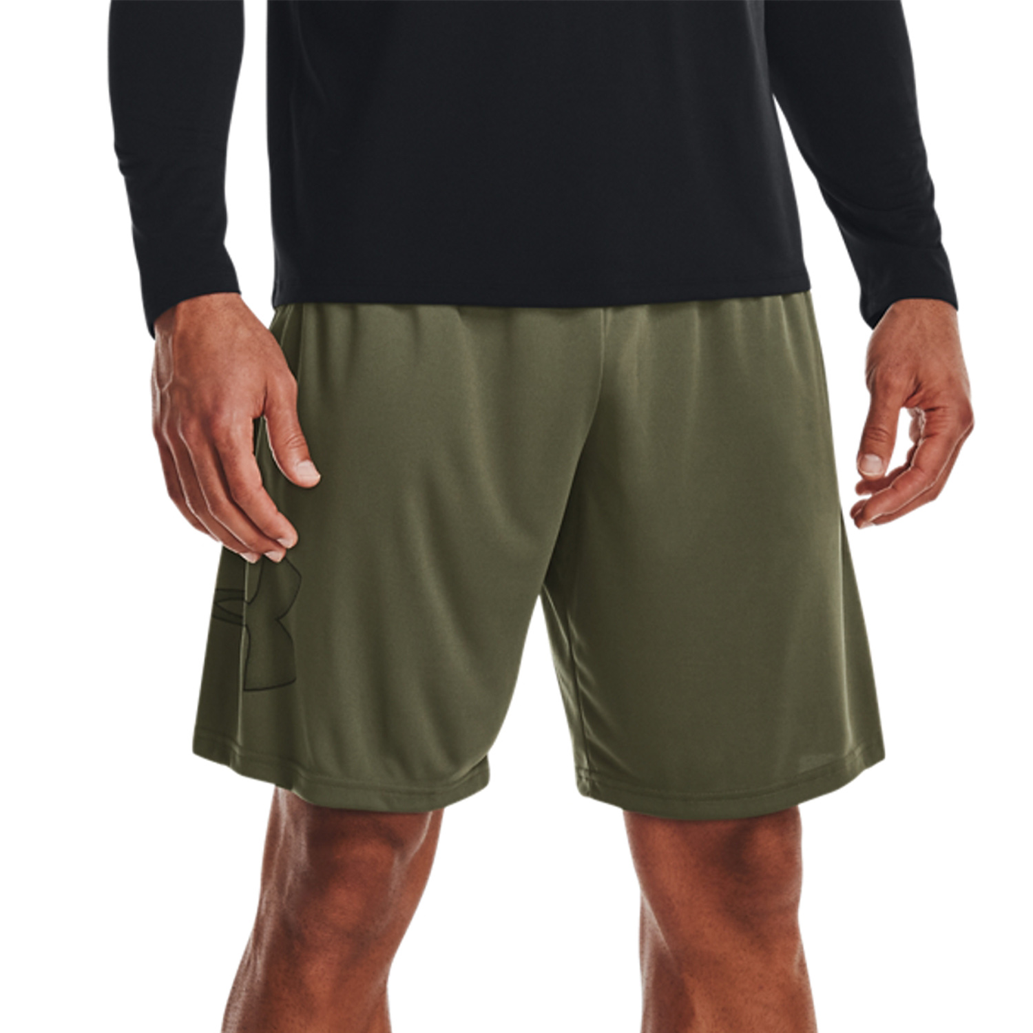 Under Armour Tech Graphic 10in Shorts - Marine Od Green/Black