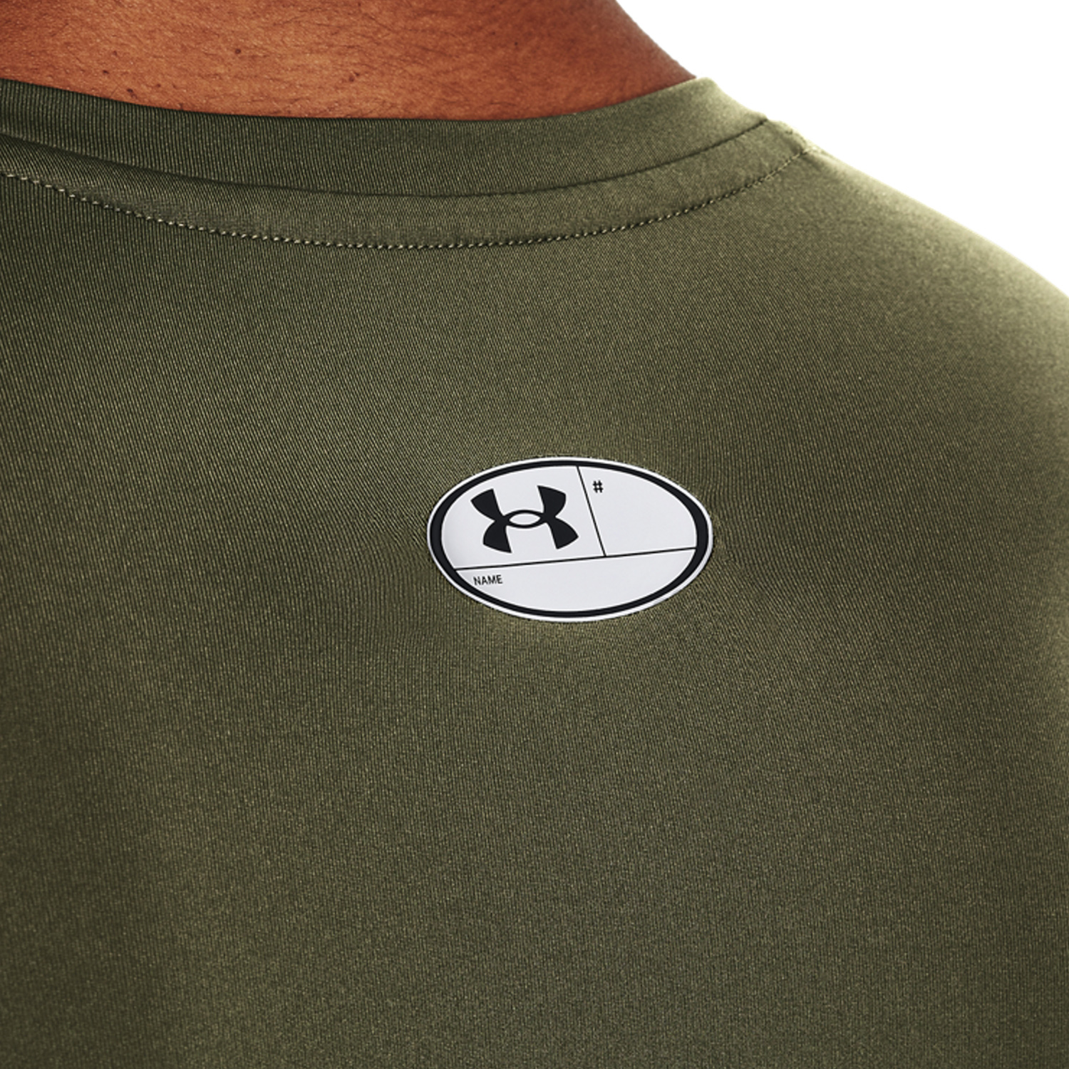 Under Armour HeatGear Compression Maglia - Marine Od Green/White