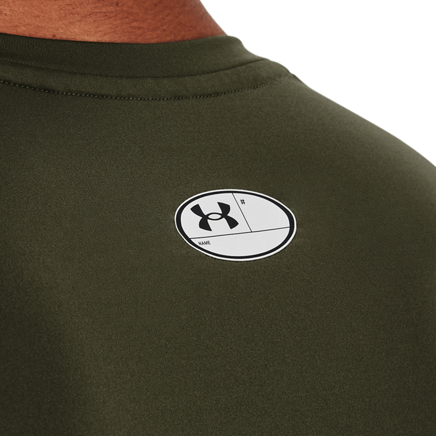 Under Armour HeatGear Compression Camiseta - Marine Od Green/White