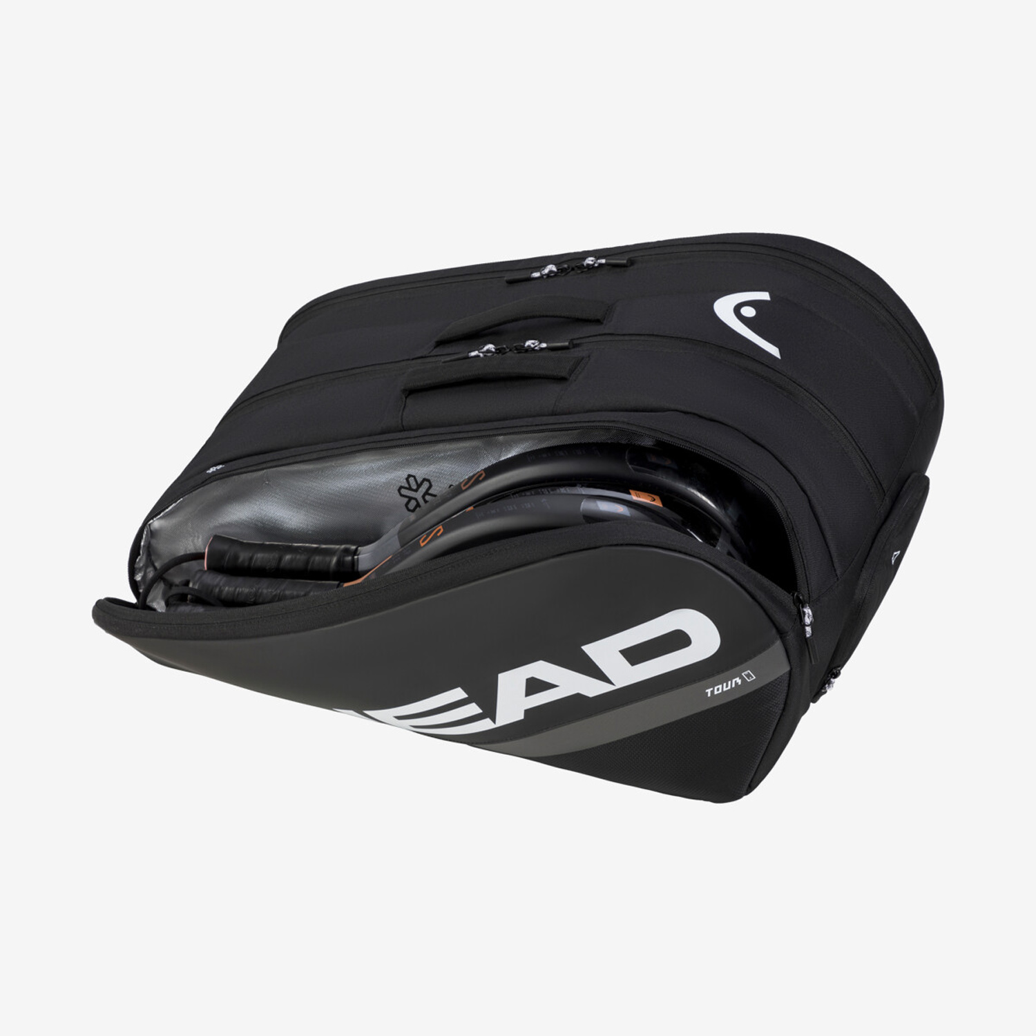 Head Tour Logo L Borsa - Black/White