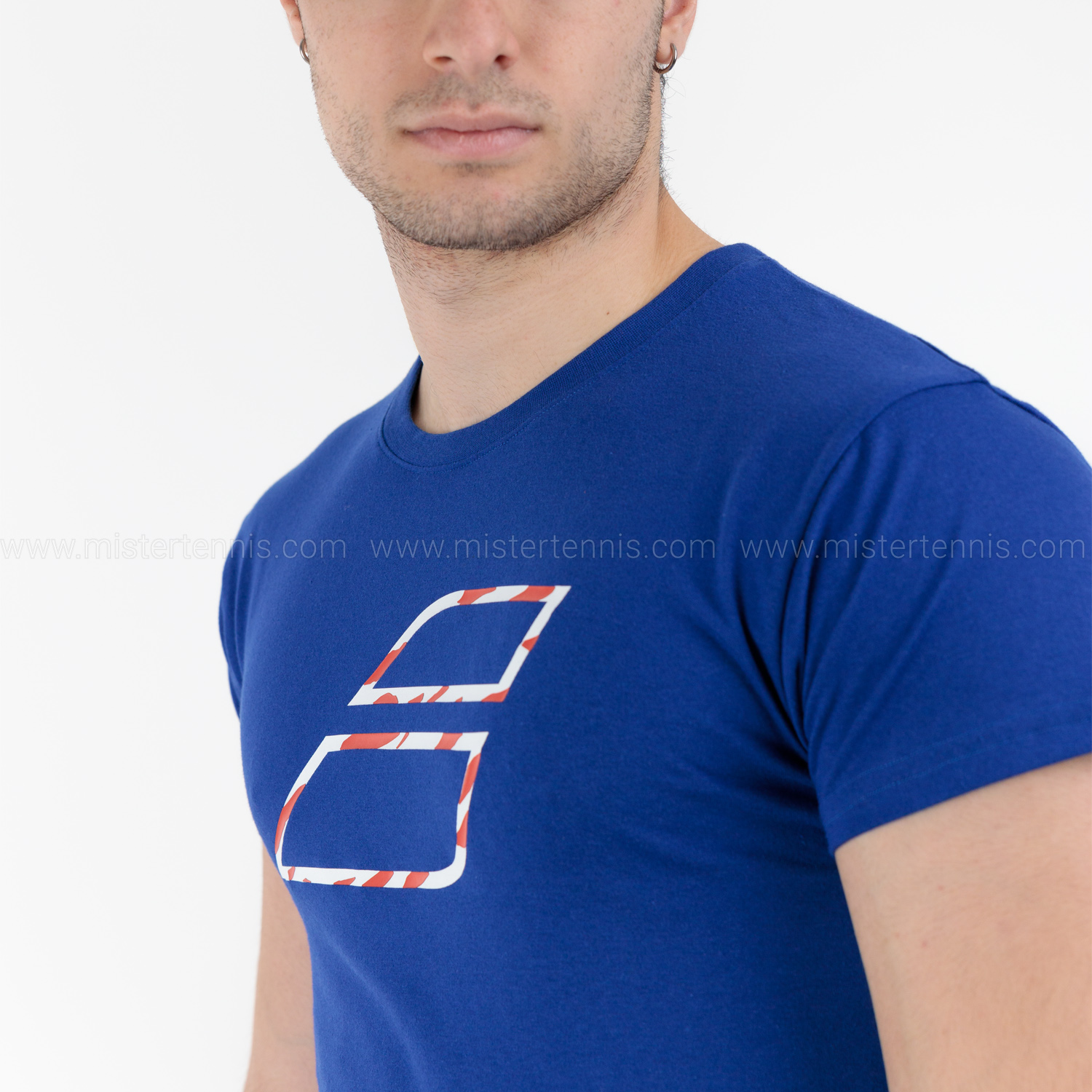 Babolat Exercise Big Flag T-Shirt - Sodalite Blue