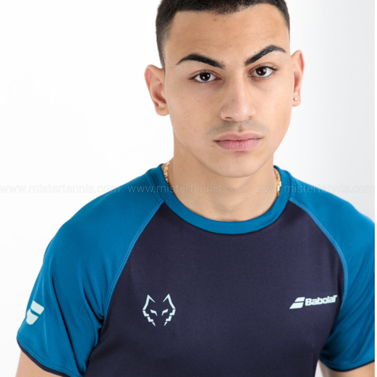 Babolat Juan Lebrón Crew T-Shirt - Baritone Blue