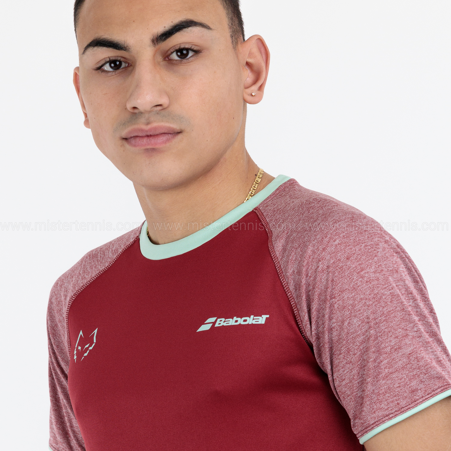 Babolat Juan Lebron Crew Camiseta - Red Dahlia