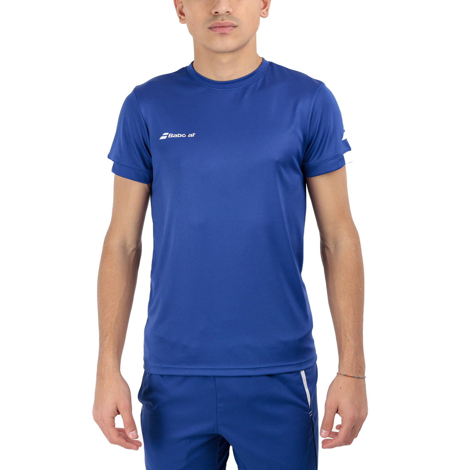 Babolat Play Crew Logo Camiseta - Sodalite Blue