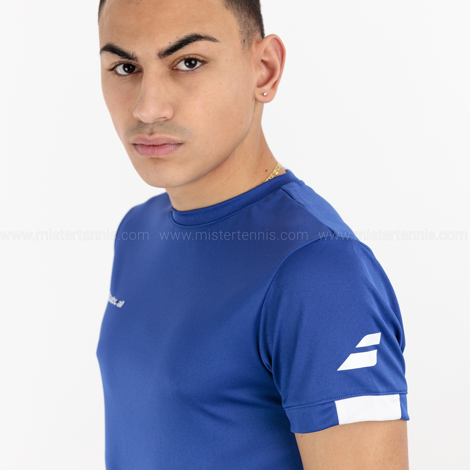 Babolat Play Crew Logo Camiseta - Sodalite Blue